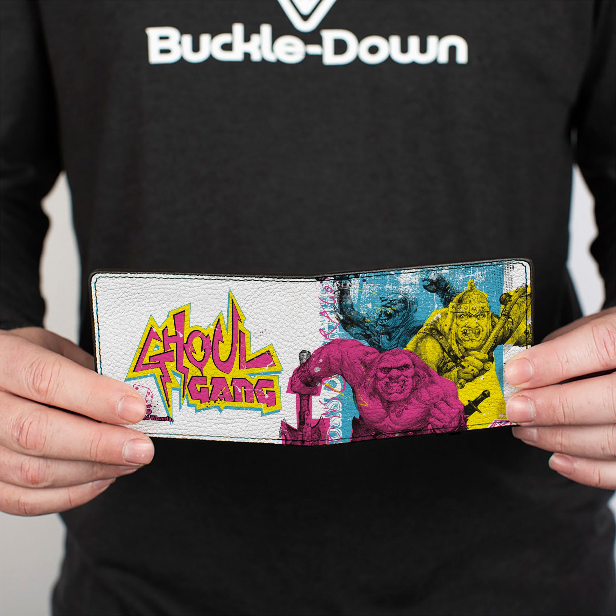 Bi-Fold Wallet - Dungeons & Dragons GHOUL GANG Group Pose White/Multi Color Bi-Fold Wallets Dungeons & Dragons