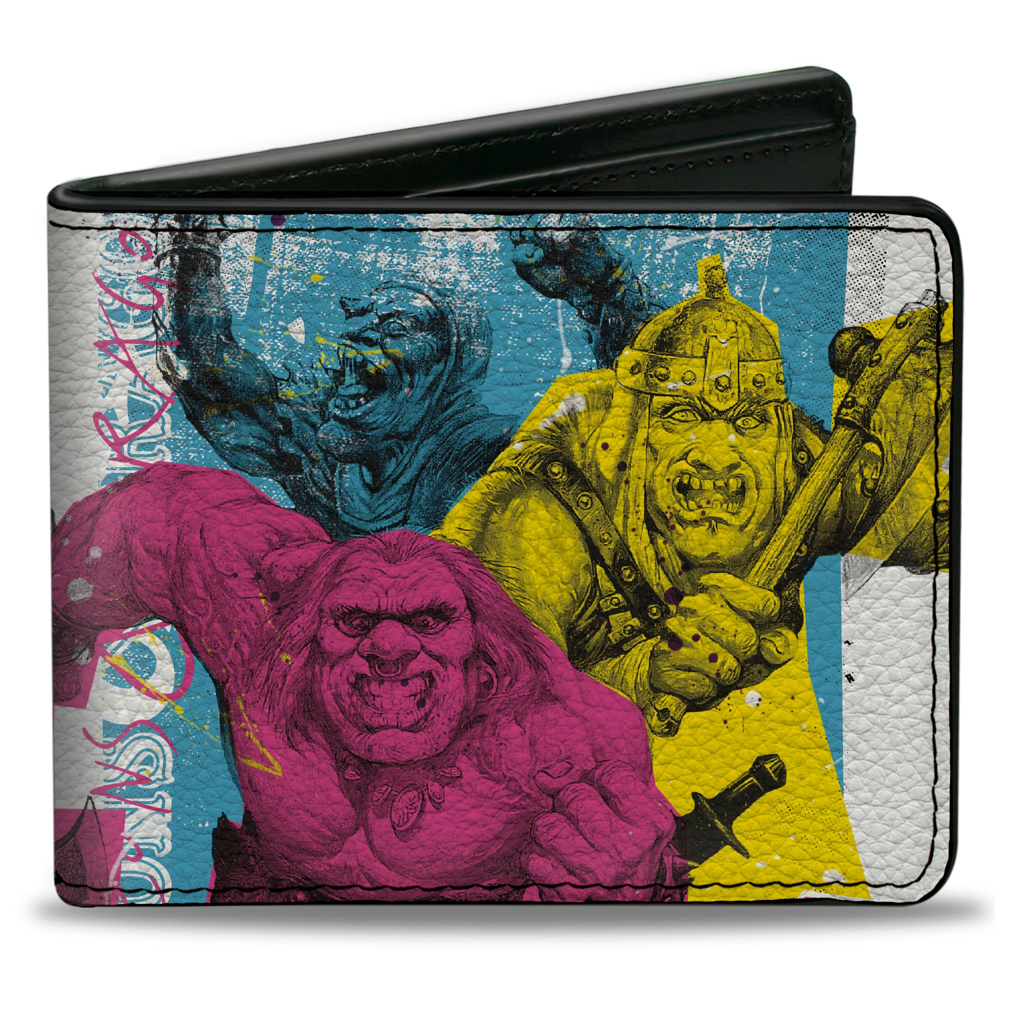 Bi-Fold Wallet - Dungeons & Dragons GHOUL GANG Group Pose White/Multi Color Bi-Fold Wallets Dungeons & Dragons