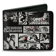 Bi-Fold Wallet - Dungeons & Dragons Monster Illustration Blocks Black/White Bi-Fold Wallets Dungeons & Dragons