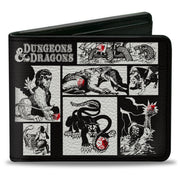 Bi-Fold Wallet - Dungeons & Dragons Monster Illustration Blocks2 Black/White Bi-Fold Wallets Dungeons & Dragons