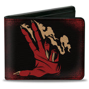 Bi-Fold Wallet - Dungeons & Dragons FINGER OF DEATH Signal Black/Red/Tan Bi-Fold Wallets Dungeons & Dragons