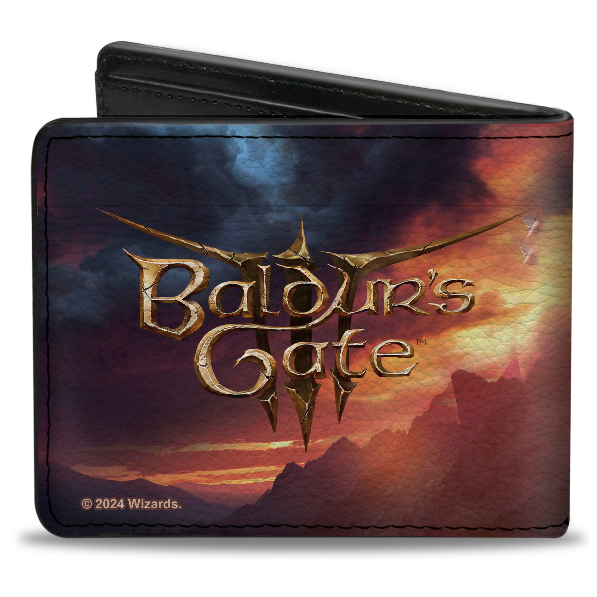 Bi-Fold Wallet - BALDUR'S GATE Astarion Hand Out Pose and Title Logo Bi-Fold Wallets Baldur's Gate III