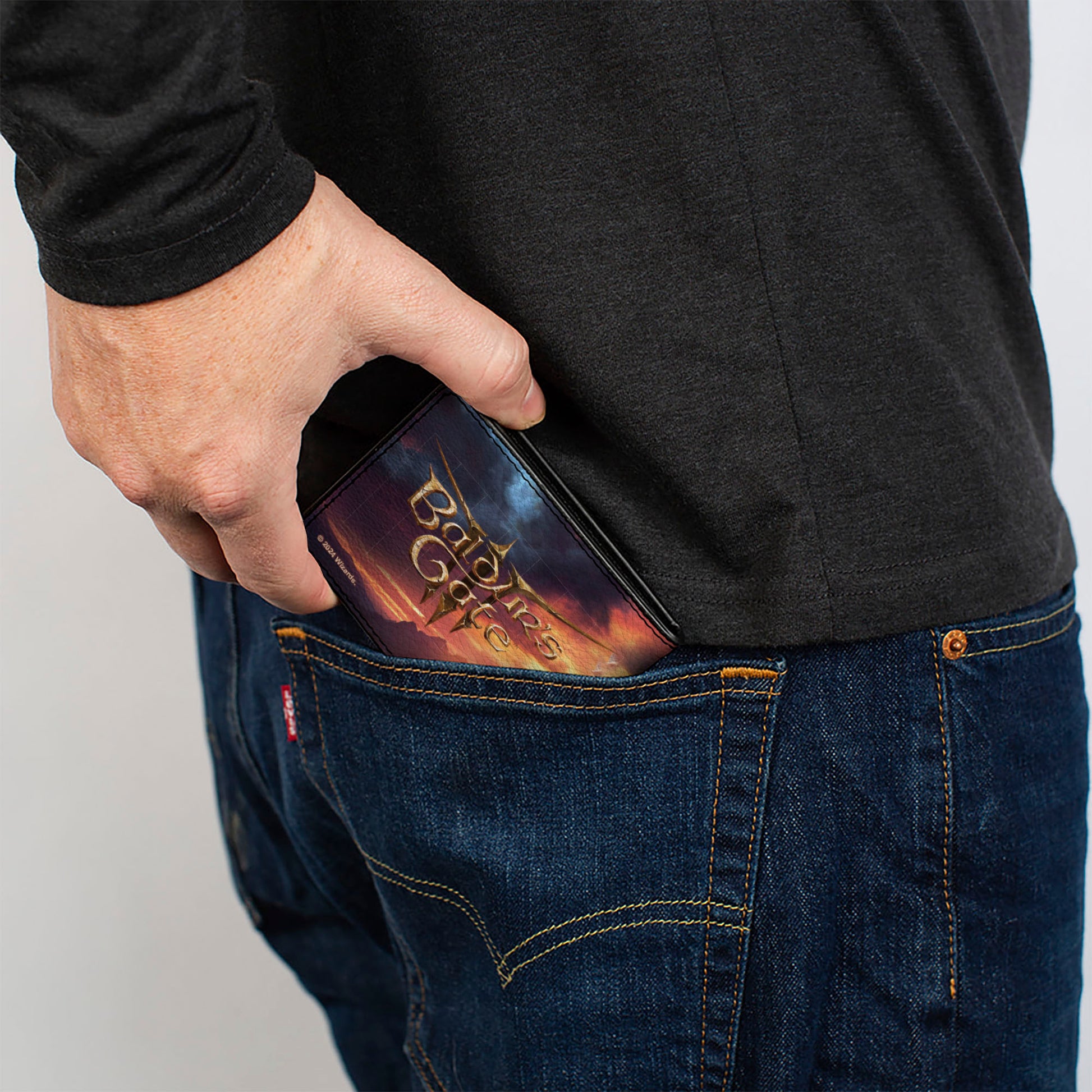 Bi-Fold Wallet - BALDUR'S GATE Astarion Hand Out Pose and Title Logo Bi-Fold Wallets Baldur's Gate III