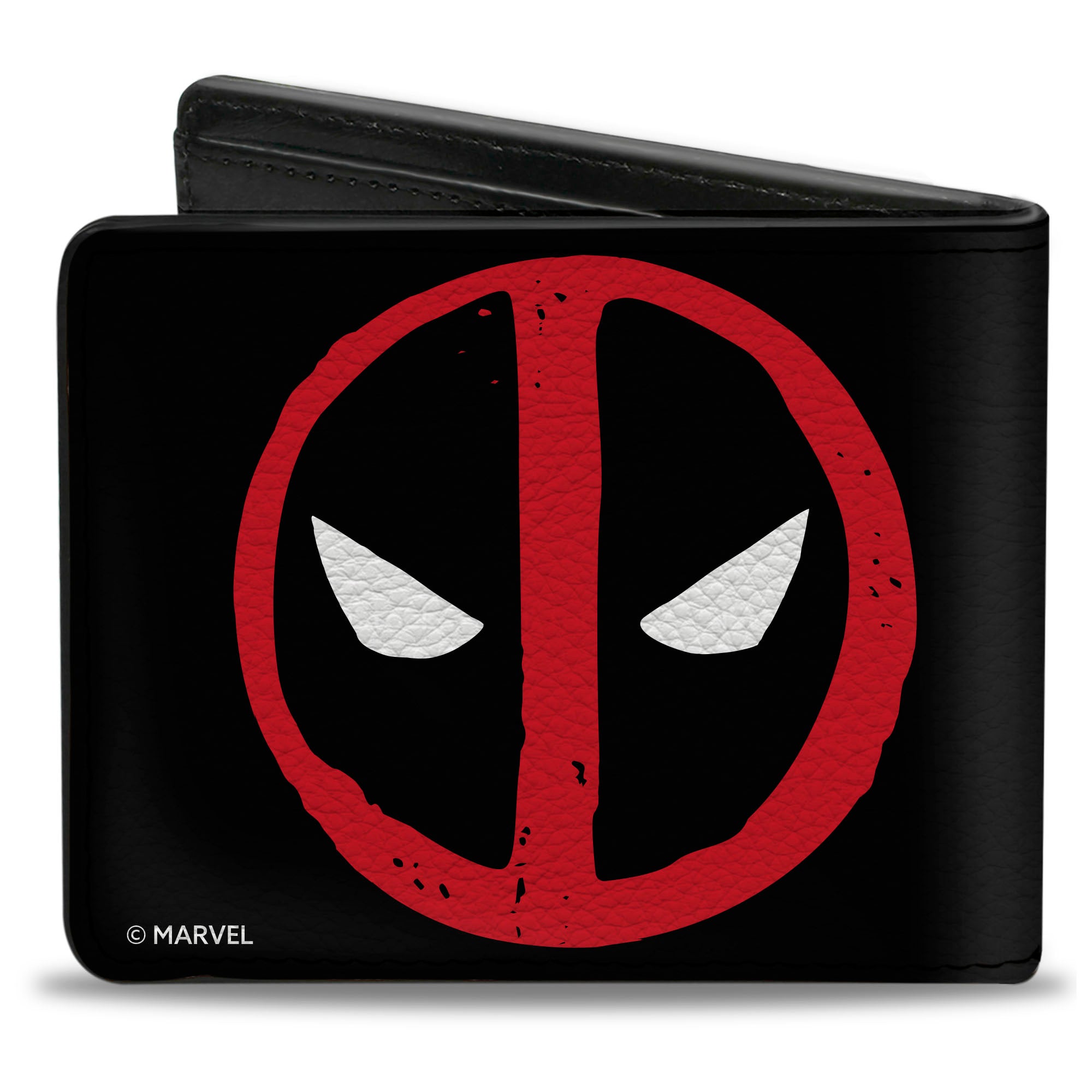 Bi-Fold Wallet - Deadpool Logo Centered Black/Red/White Bi-Fold Wallets Marvel Comics