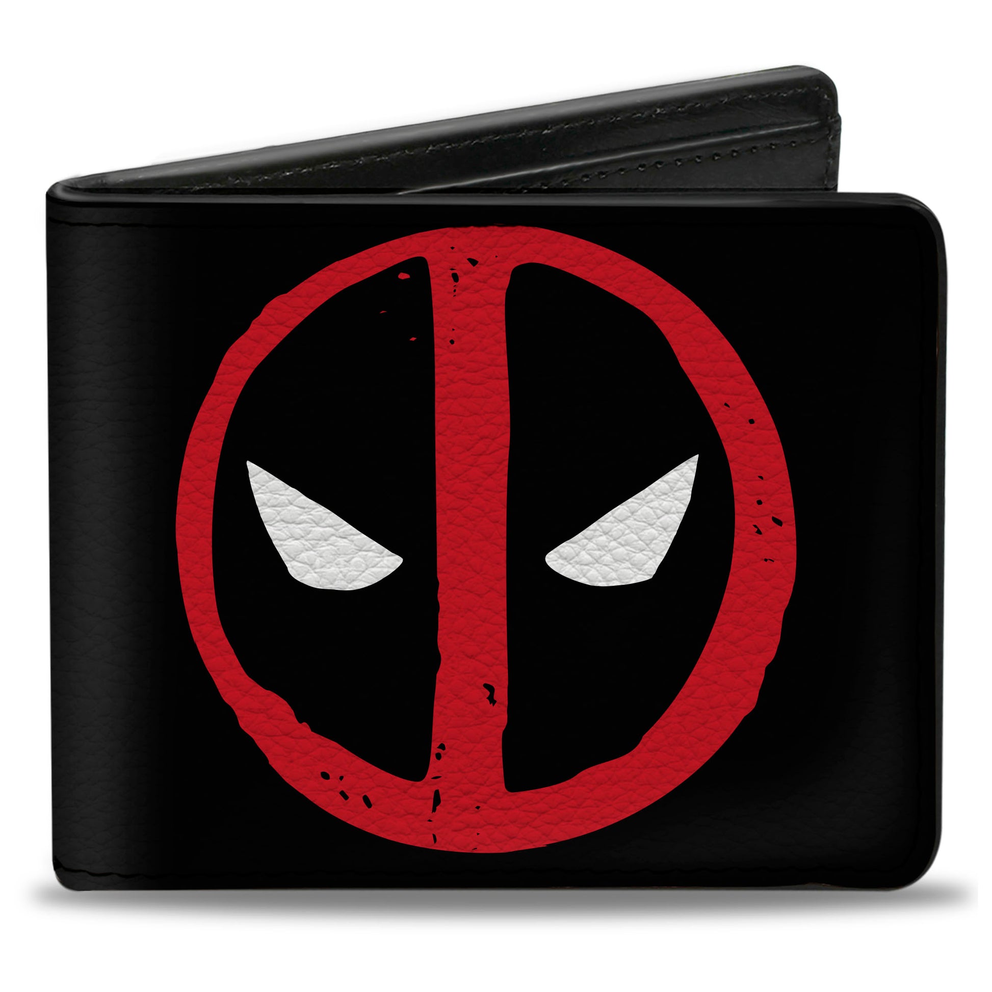 Bi-Fold Wallet - Deadpool Logo Centered Black/Red/White Bi-Fold Wallets Marvel Comics