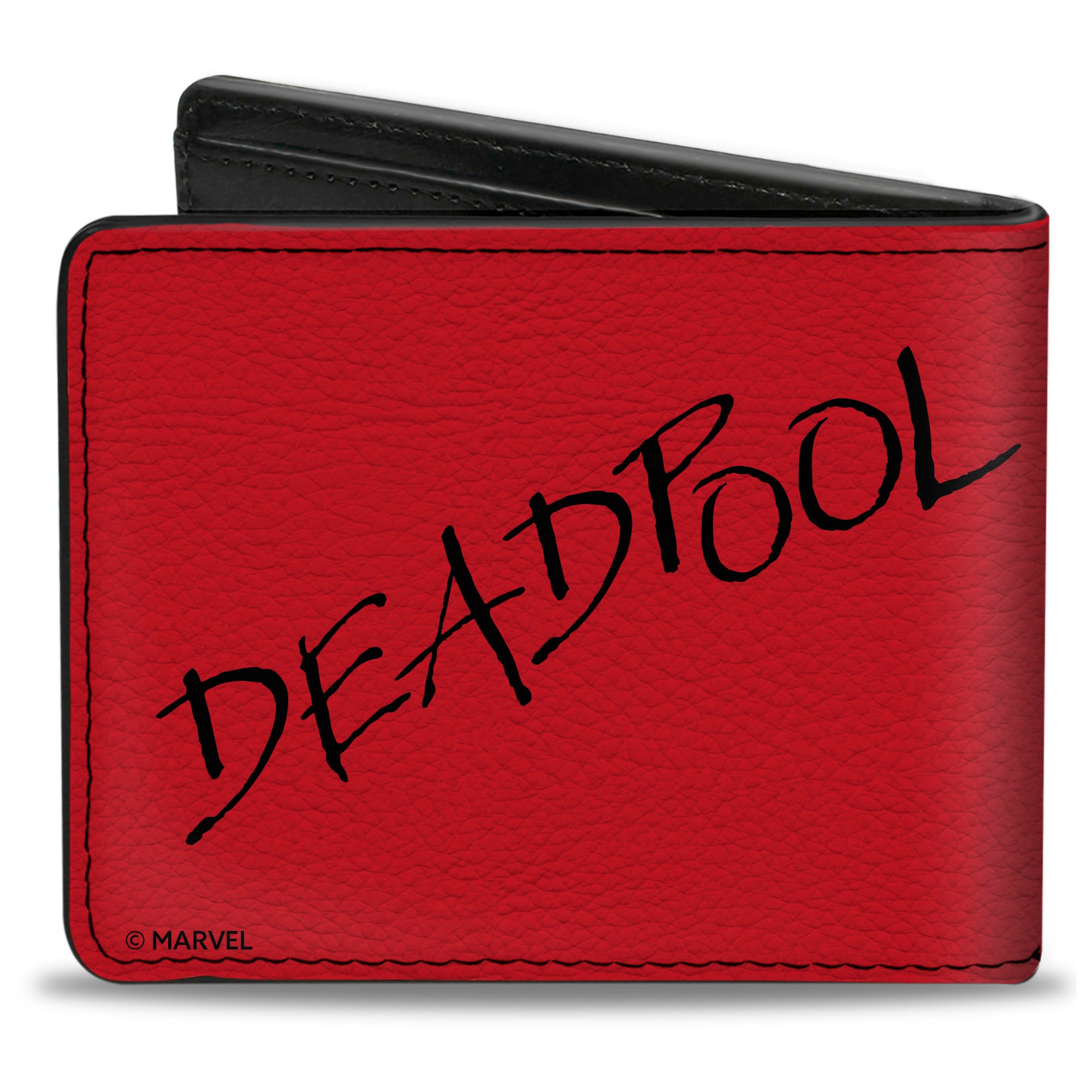 Bi-Fold Wallet - DEADPOOL Logo and Text Red/Black/White Bi-Fold Wallets Marvel Comics