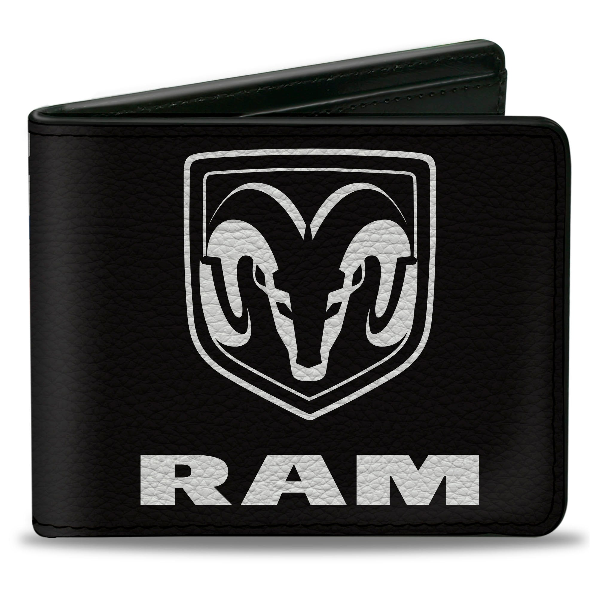Bi-Fold Wallet - RAM Logo + Americana Camo Black White Red Blue Bi-Fold Wallets Ram