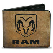 Bi-Fold Wallet - RAM Logo + GUTS-GLORY Pistons Weathered Black Bi-Fold Wallets Ram