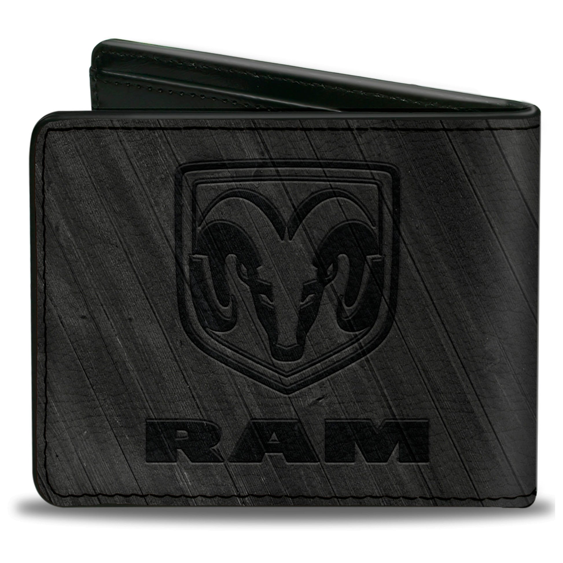 Bi-Fold Wallet - RAM Logo Wood Grain Grays Bi-Fold Wallets Ram