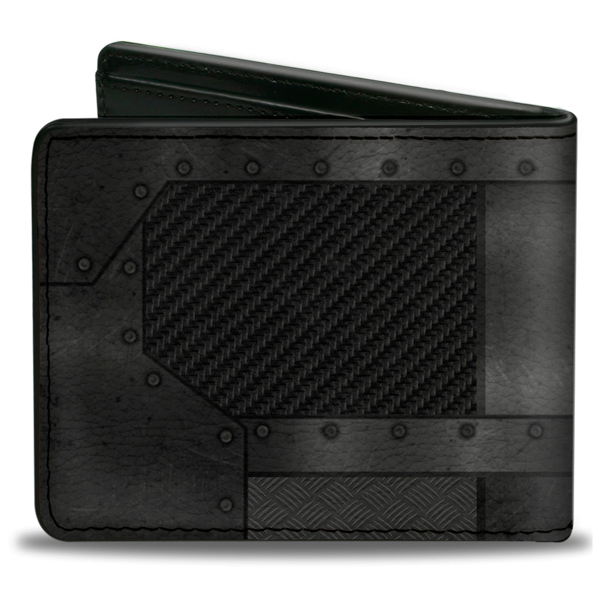 Bi-Fold Wallet - RAM Logo Armor Black Grays Silvers Bi-Fold Wallets Ram
