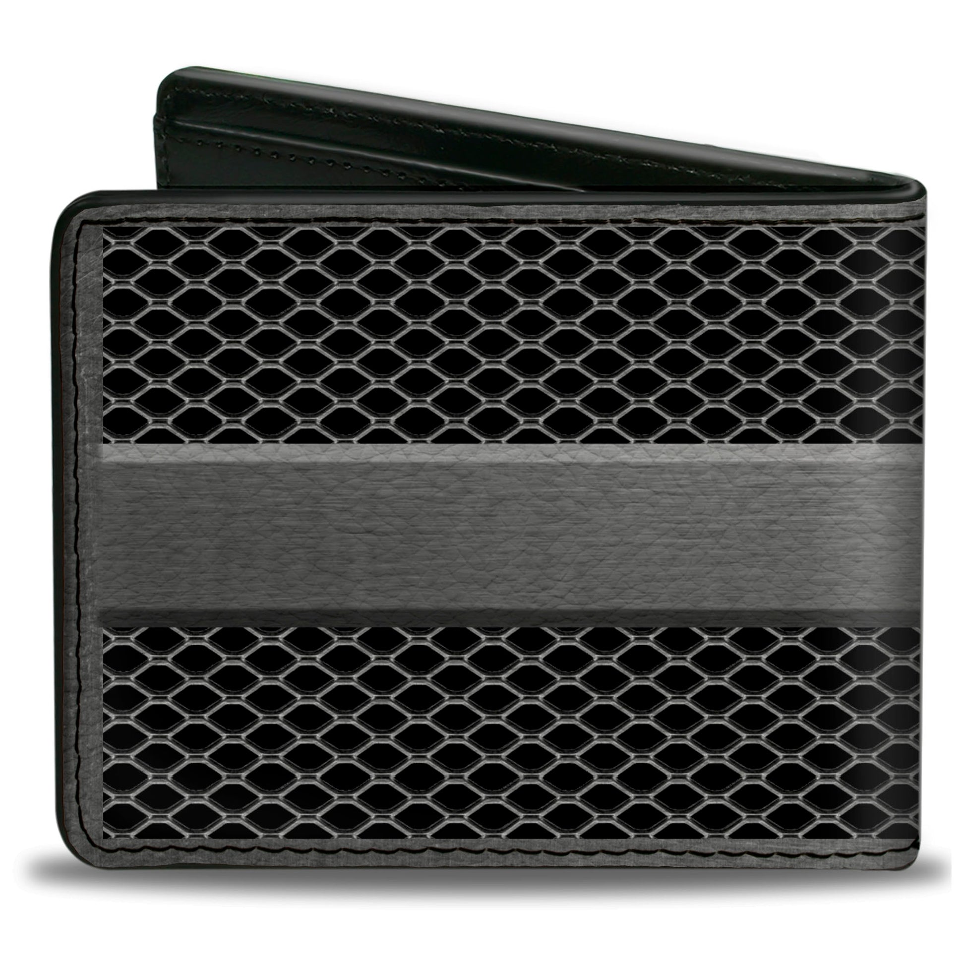 Bi-Fold Wallet - RAM Logo Grill Silvers Black Bi-Fold Wallets Ram