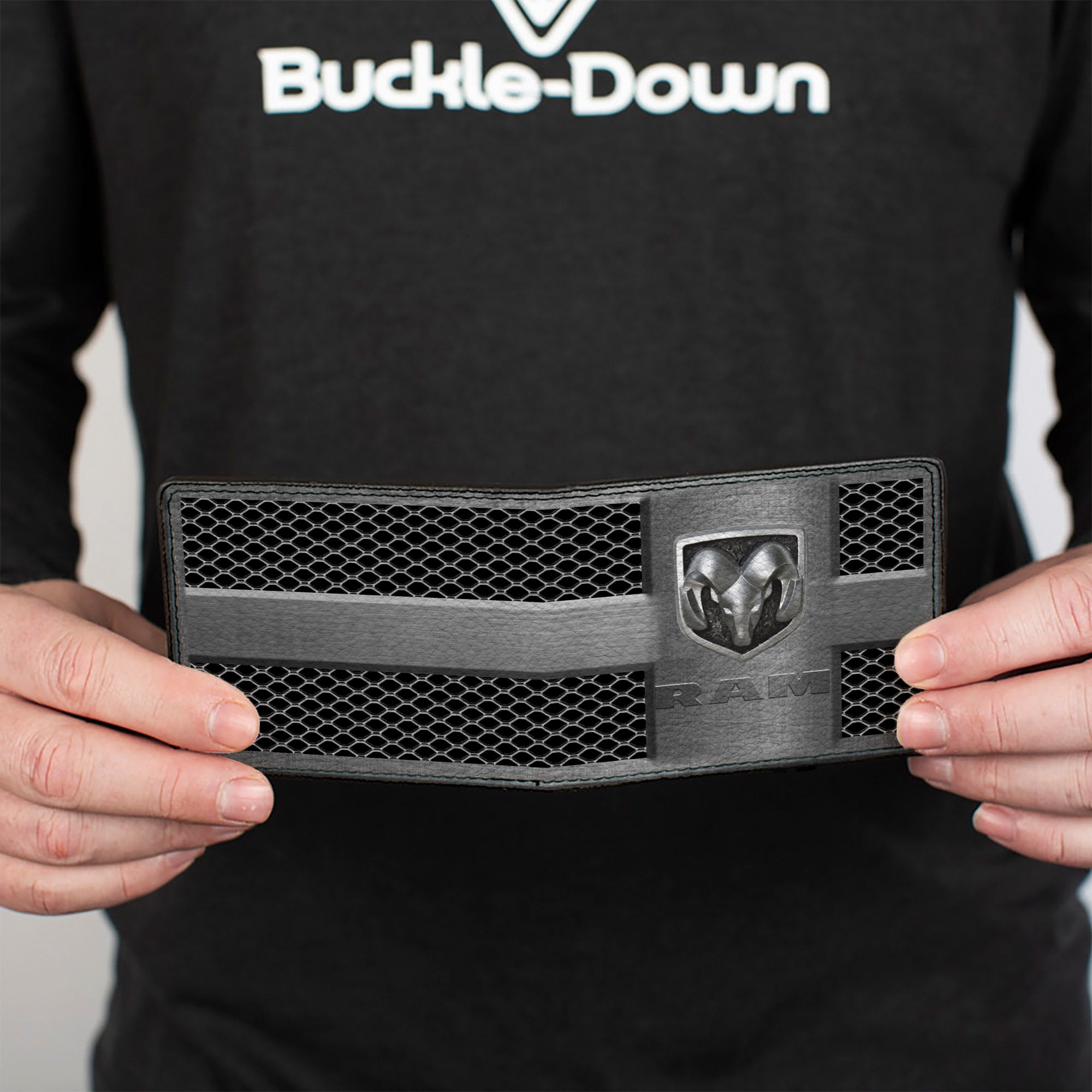 Bi-Fold Wallet - RAM Logo Grill Silvers Black Bi-Fold Wallets Ram