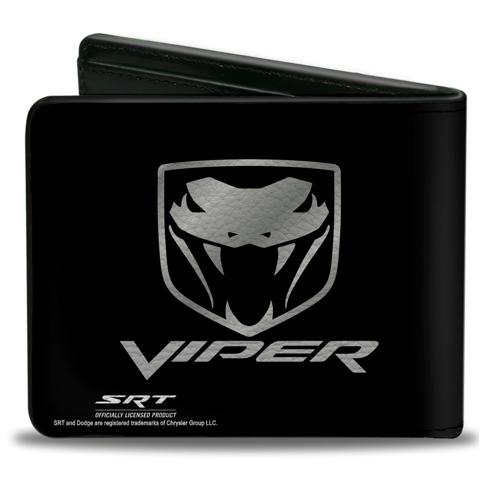 Bi-Fold Wallet - Dodge Viper Black Silver Logo Bi-Fold Wallets Dodge
