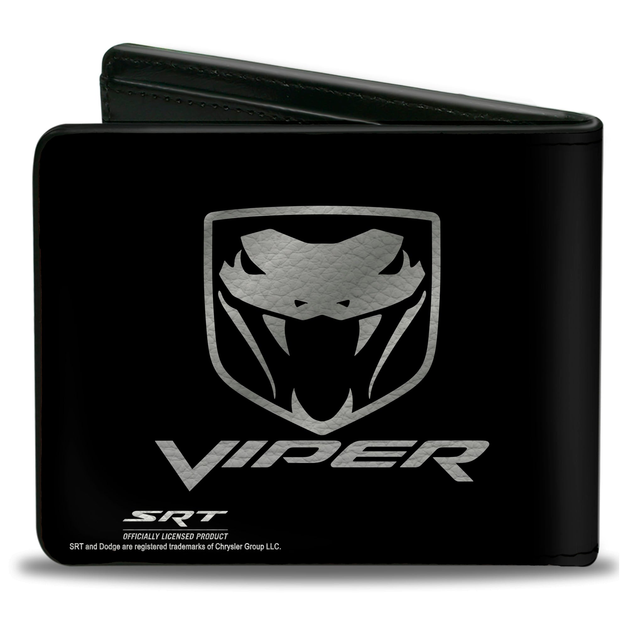 Bi-Fold Wallet - Dodge Viper Black Silver Logo Bi-Fold Wallets Dodge