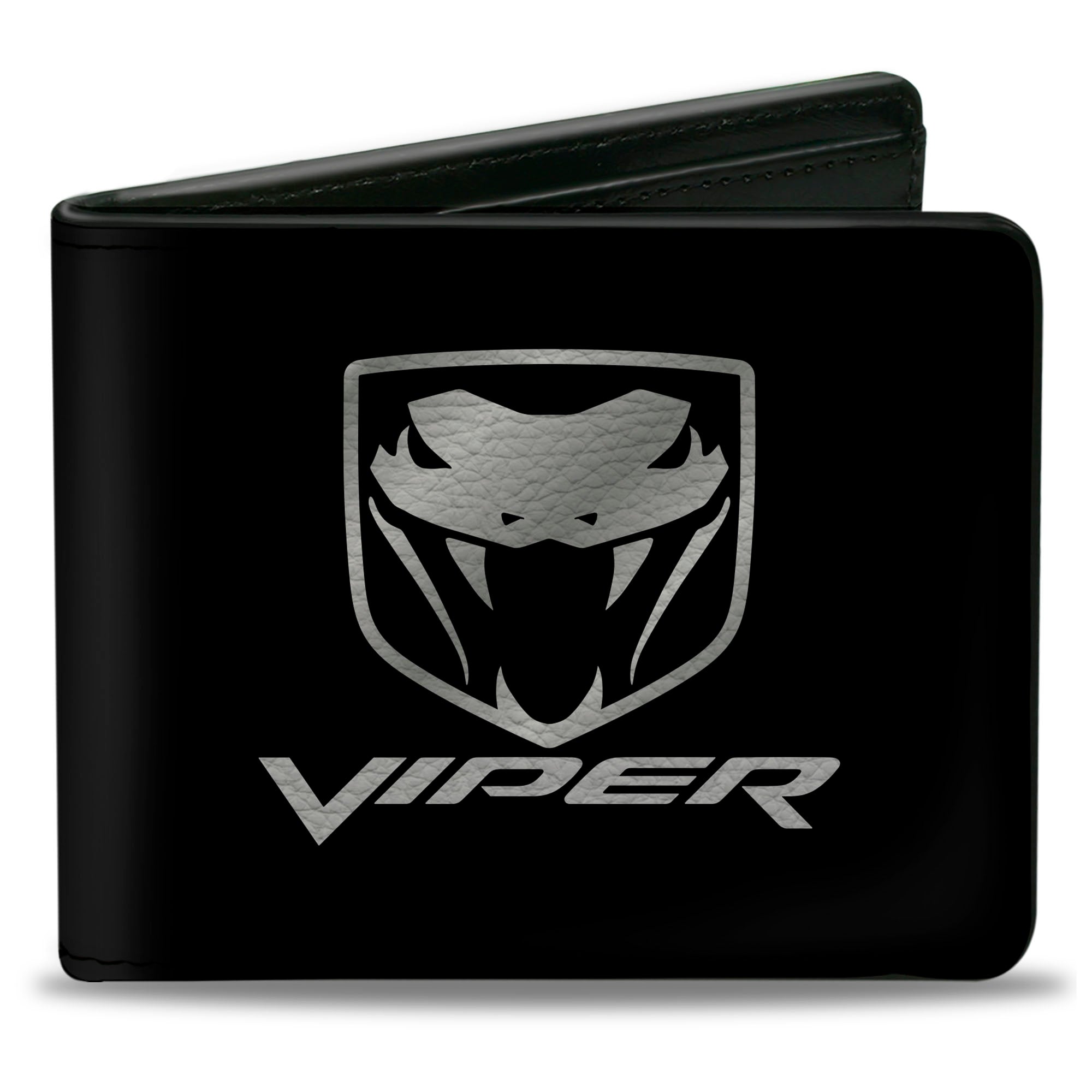 Bi-Fold Wallet - Dodge Viper Black Silver Logo Bi-Fold Wallets Dodge