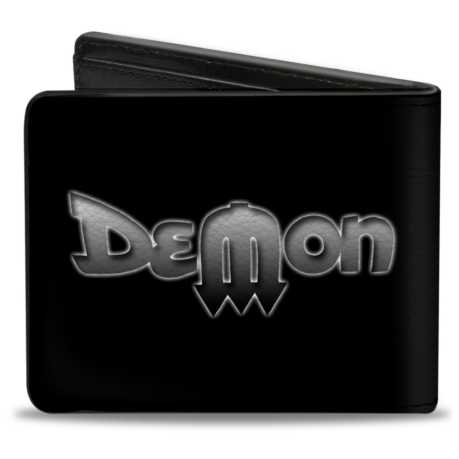 Bi-Fold Wallet - Vintage Dodge DEMON Logo Black Silver-Fade Bi-Fold Wallets Dodge