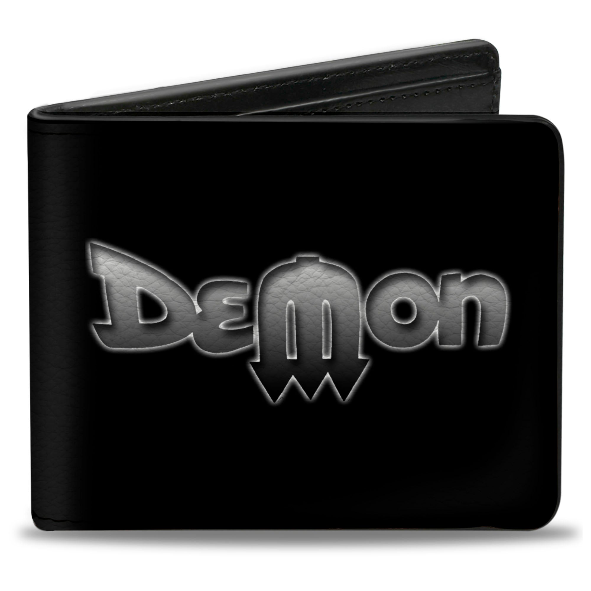 Bi-Fold Wallet - Vintage Dodge DEMON Logo Black Silver-Fade Bi-Fold Wallets Dodge