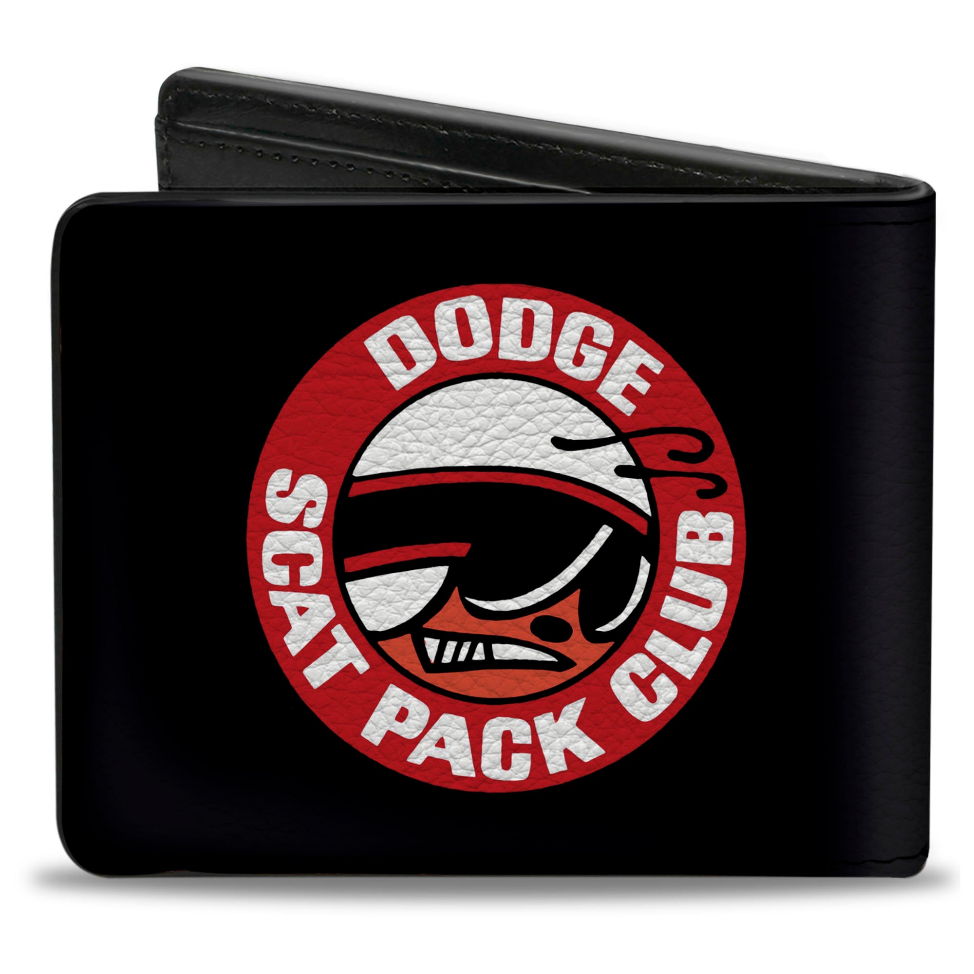 Bi-Fold Wallet - DODGE SCAT PACK CLUB Bumblebee Logo Black Red White Bi-Fold Wallets Dodge