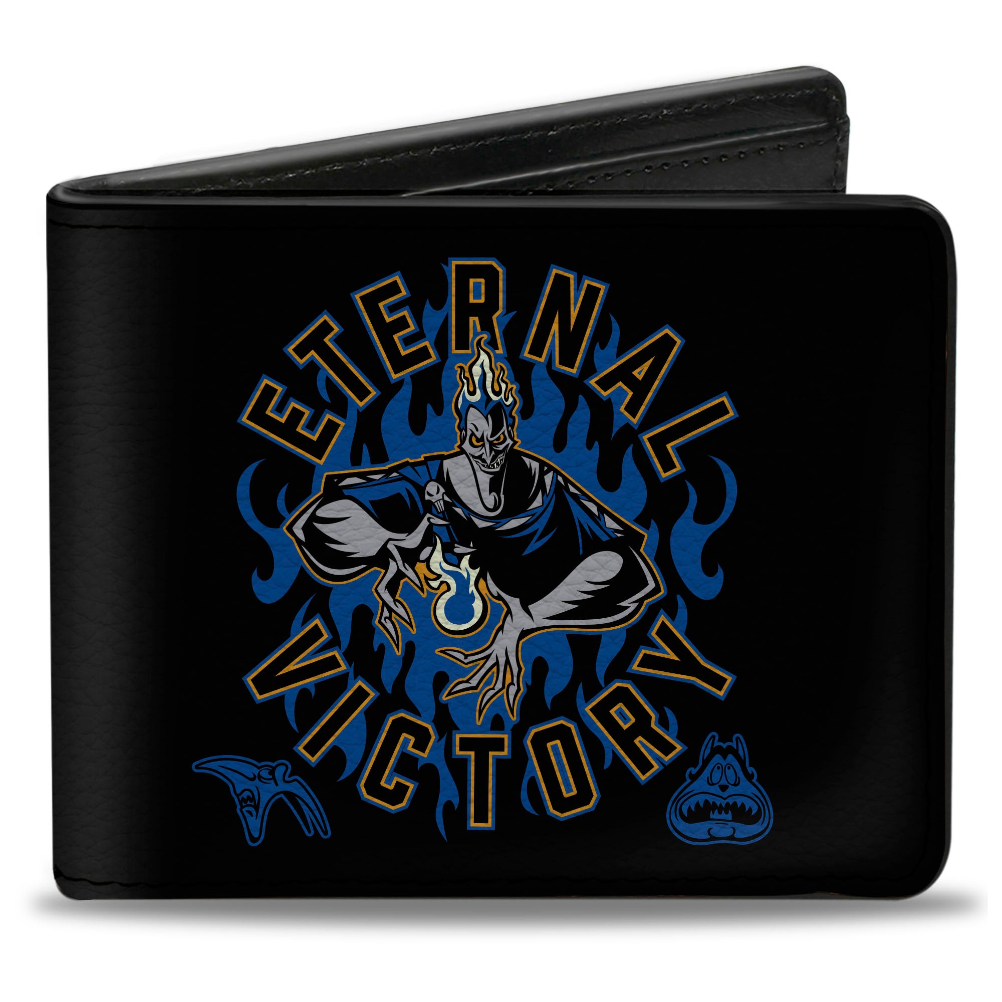 Bi-Fold Wallet - Hercules Hades ETERNAL VICTORY UNDERWORLD ACADEMY Pose Black/Blues Bi-Fold Wallets Disney