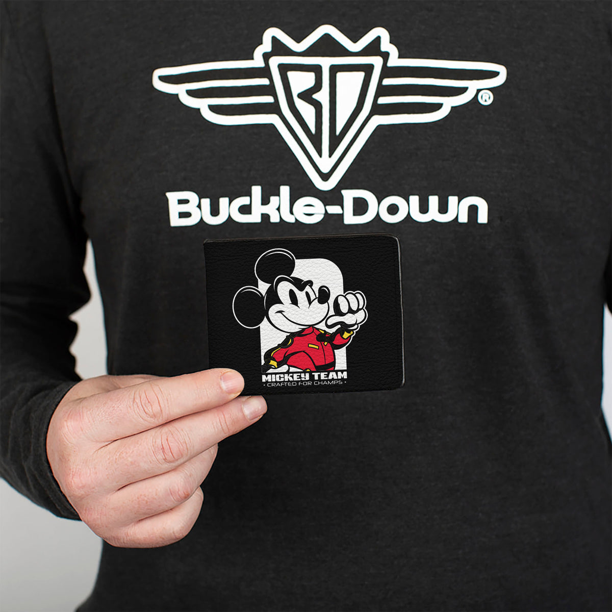Bi-Fold Wallet - Mickey Mouse MICKEY MOTORS Team Pose Black Bi-Fold Wallets Disney