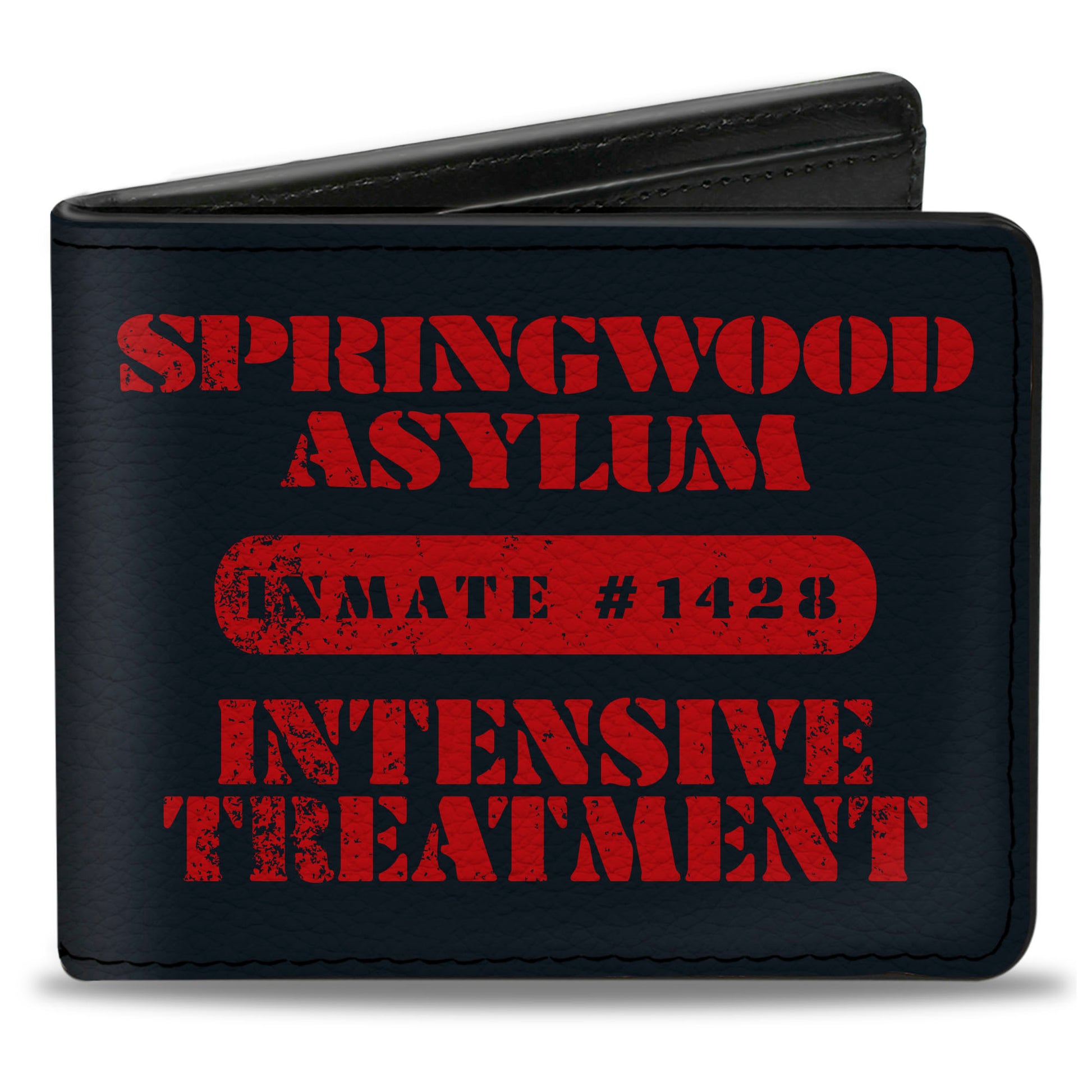 Bi-Fold Wallet - A NIGHTMARE ON ELM STREET Psych Hospital and Asylum Icons Black/Red Bi-Fold Wallets A Nightmare on Elm Street
