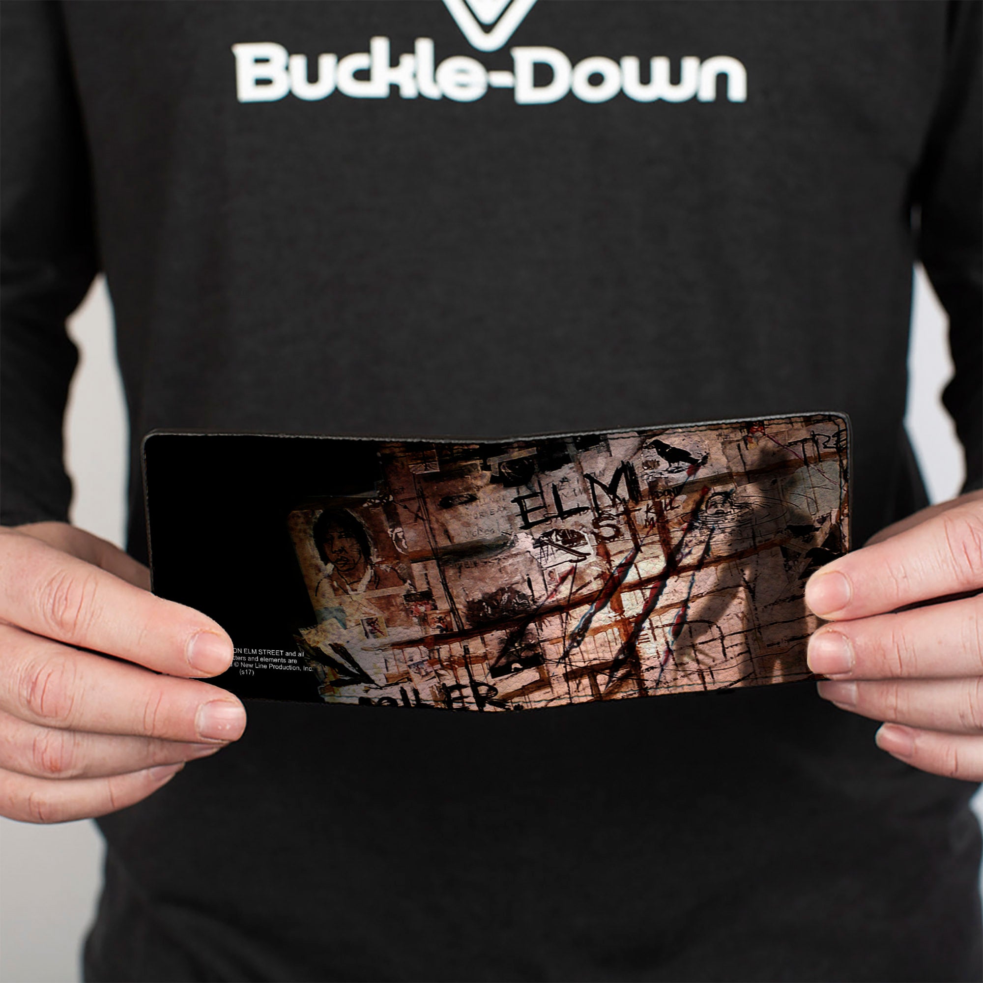 Bi-Fold Wallet - ELM ST Scratch & Scribbles Freddy Shadow Bi-Fold Wallets A Nightmare on Elm Street