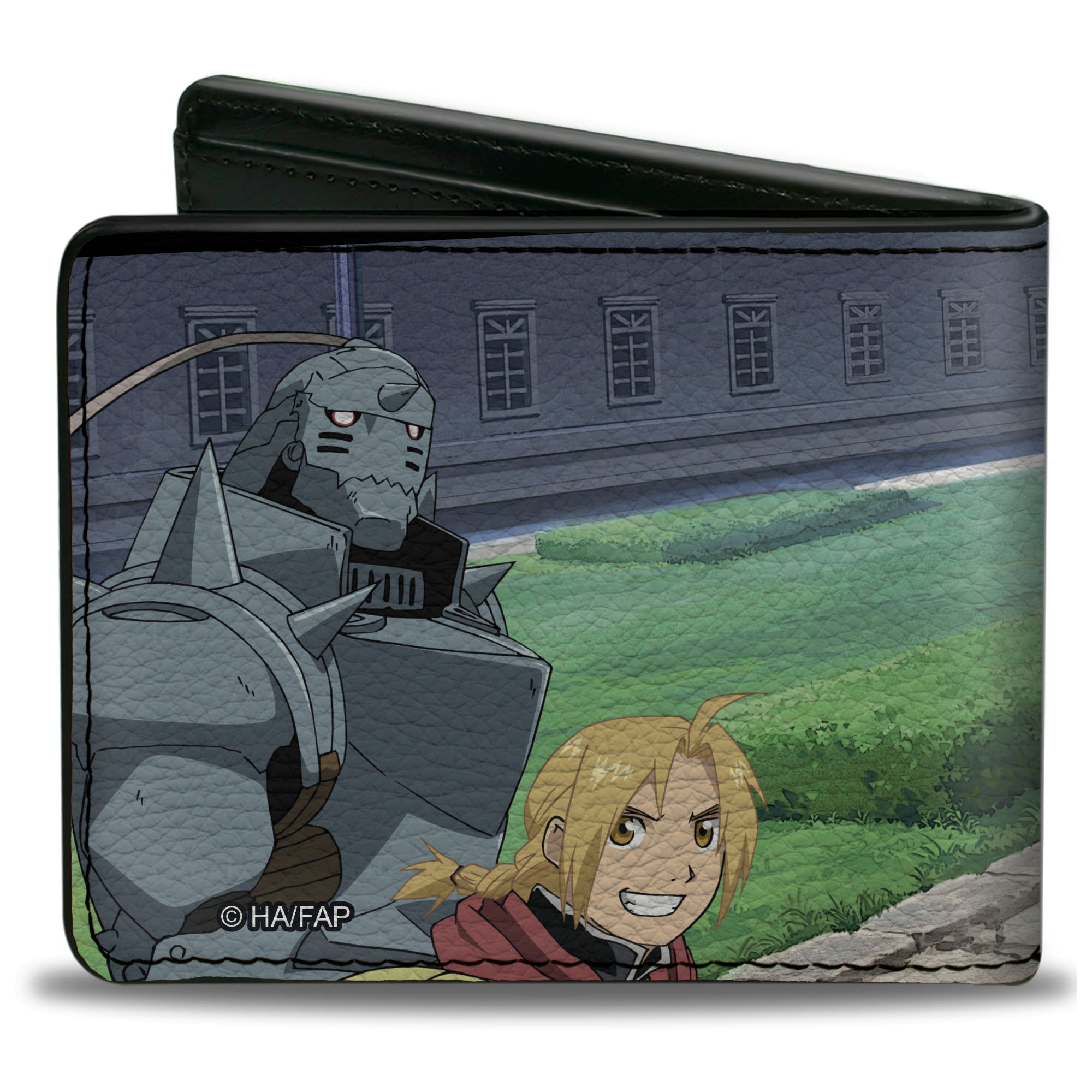 Bi-Fold Wallet - Fullmetal Alchemist Brotherhood Six Character Yard Scene Bi-Fold Wallets Fullmetal Alchemist