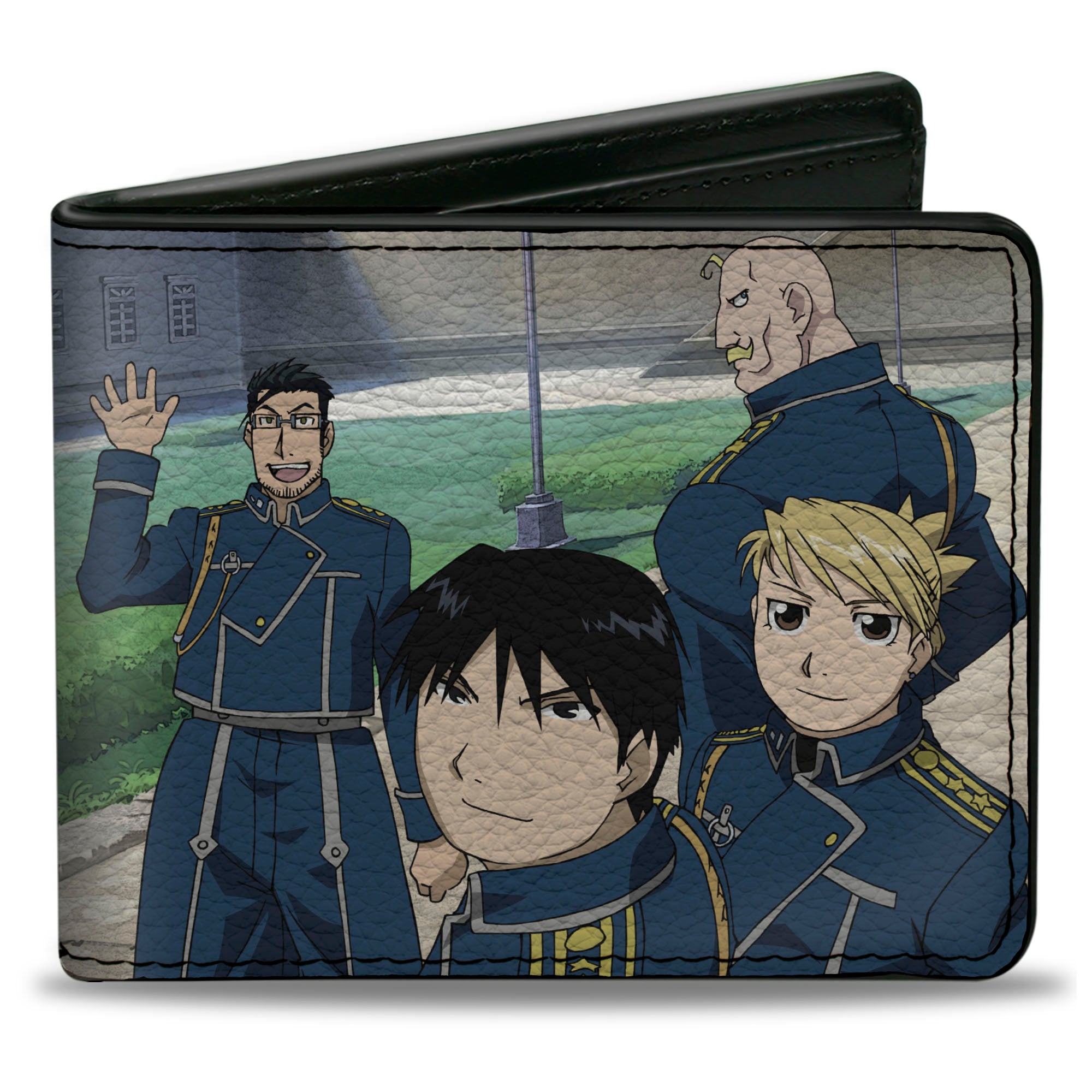 Bi-Fold Wallet - Fullmetal Alchemist Brotherhood Six Character Yard Scene Bi-Fold Wallets Fullmetal Alchemist
