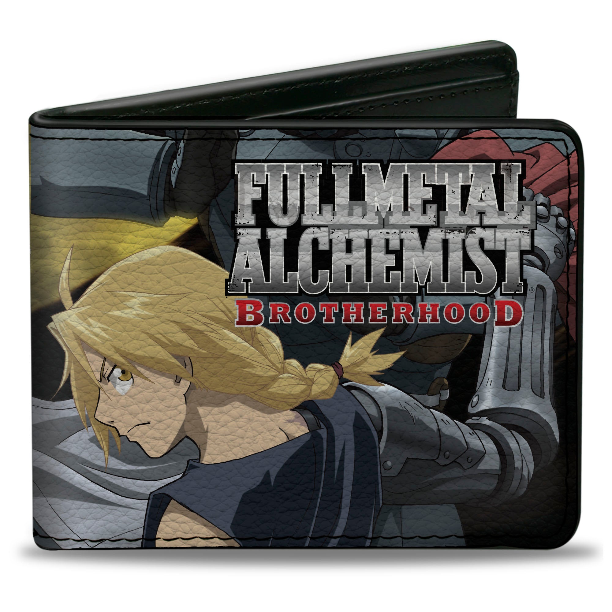 Bi-Fold Wallet - FULLMETAL ALCHEMIST BROTHERHOOD Elric Brothers Yellow Sky Pose Blocks Bi-Fold Wallets Fullmetal Alchemist