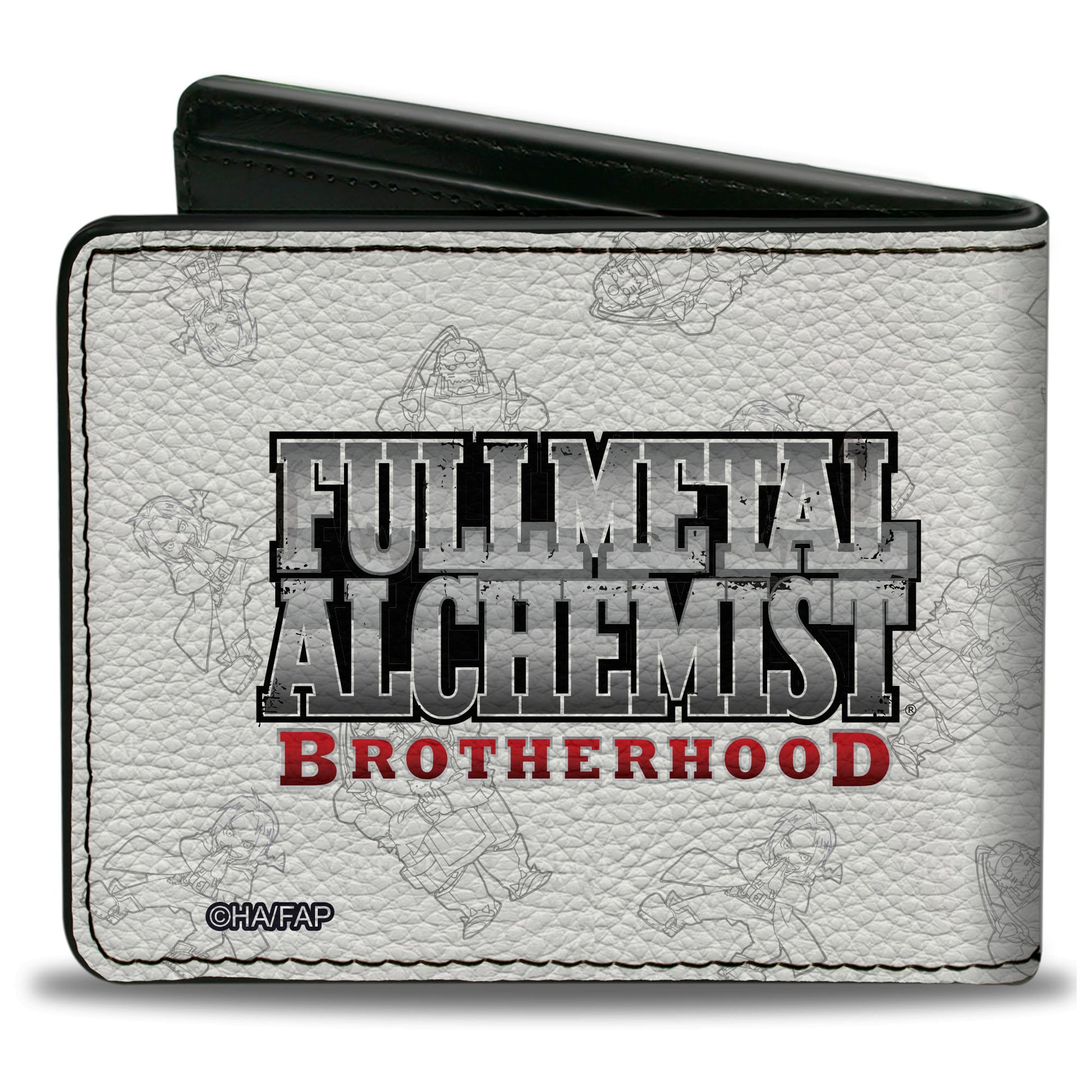 Bi-Fold Wallet - FULLMETAL ALCHEMIST BROTHERHOOD Chibi Elric Brothers Pose White Bi-Fold Wallets Fullmetal Alchemist