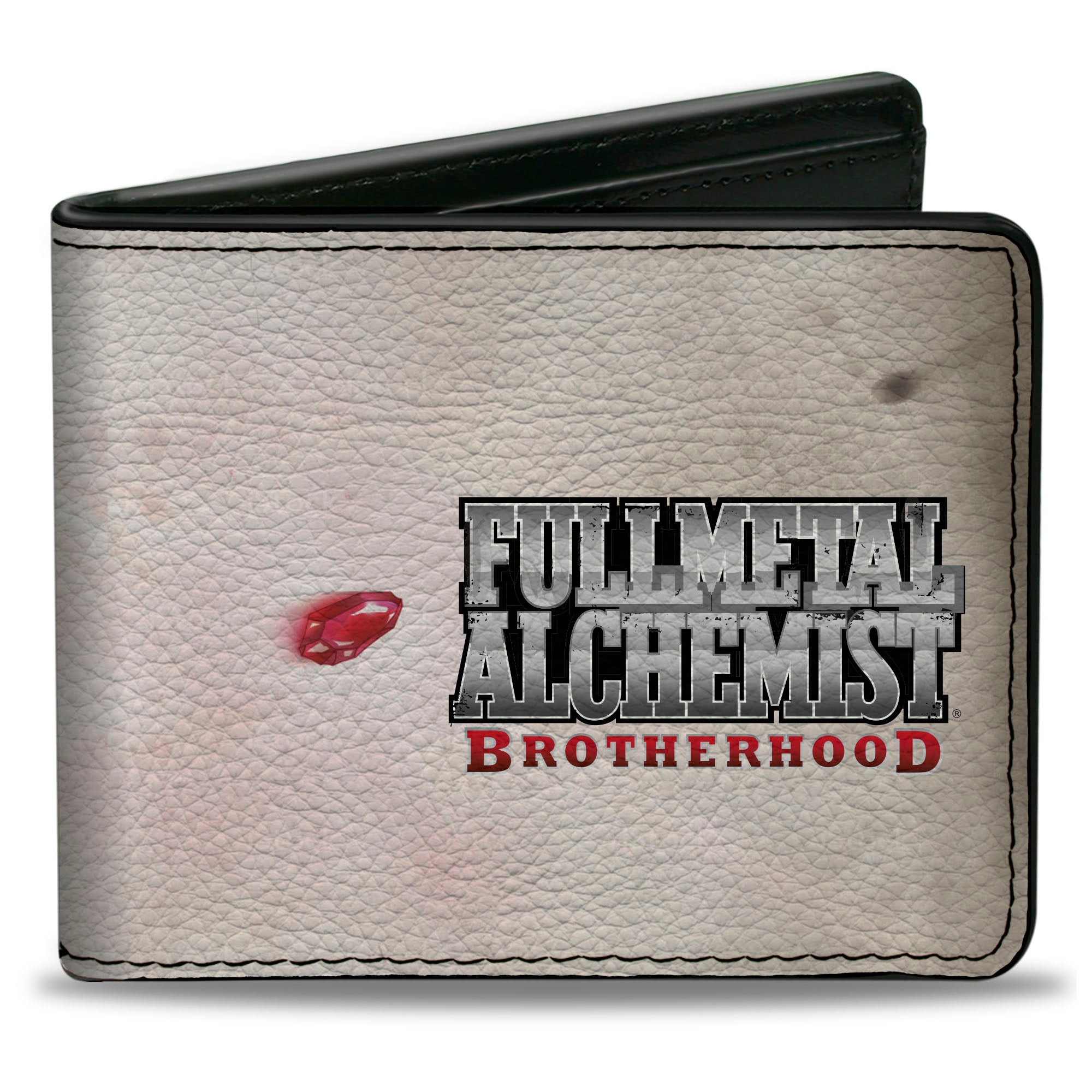 Bi-Fold Wallet - FULLMETAL ALCHEMIST BROTHERHOOD Edward Elric's Automail Arm and Title Logo Beige Bi-Fold Wallets Fullmetal Alchemist