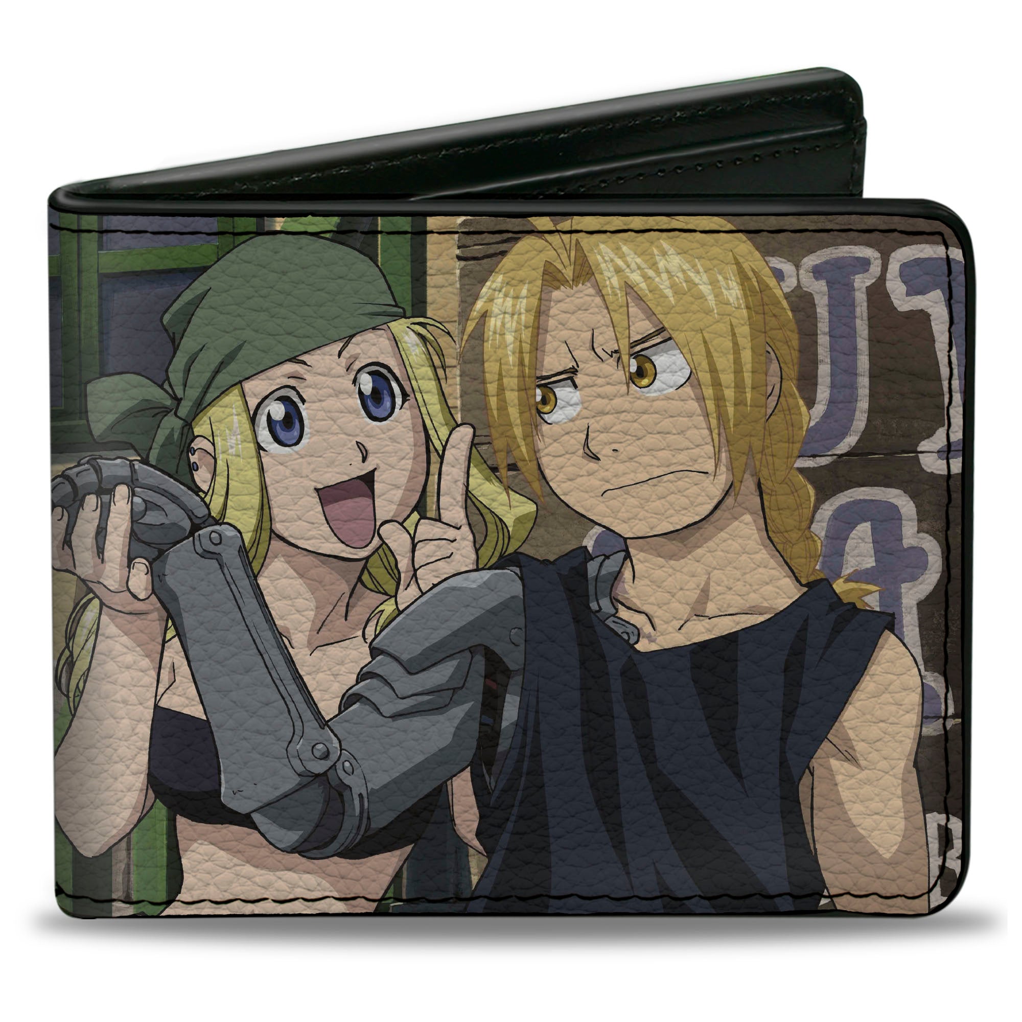 Bi-Fold Wallet - Fullmetal Alchemist Brotherhood Edward and Winry Group Porch Scene Bi-Fold Wallets Fullmetal Alchemist
