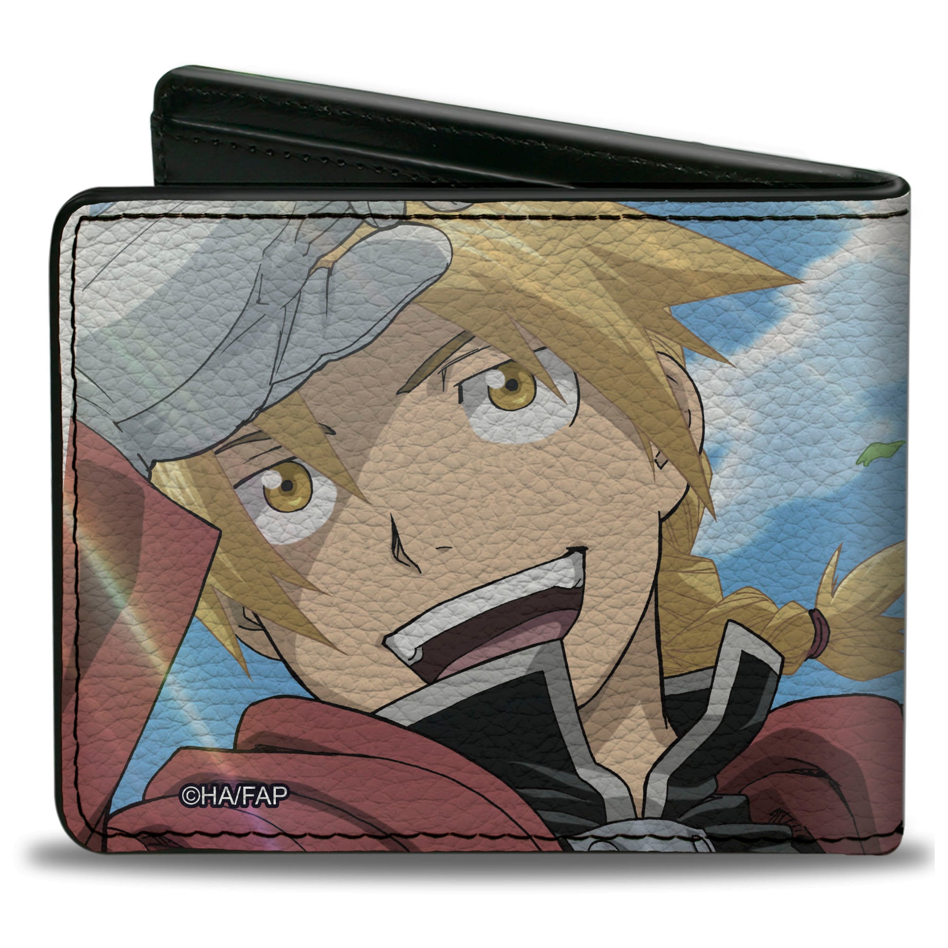 Bi-Fold Wallet - Fullmetal Alchemist Brotherhood Elric Brothers Blue Sky Pose Bi-Fold Wallets Fullmetal Alchemist