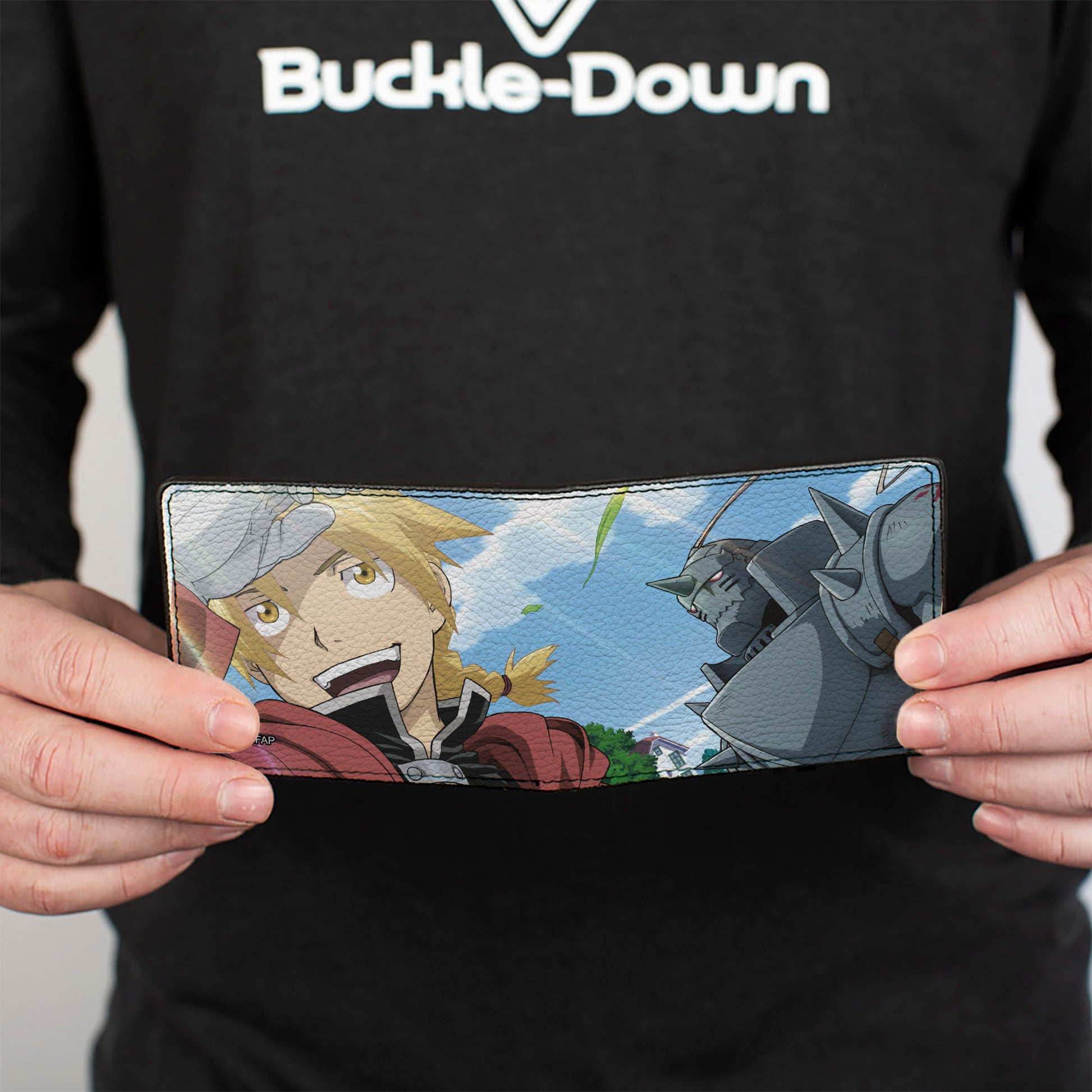 Bi-Fold Wallet - Fullmetal Alchemist Brotherhood Elric Brothers Blue Sky Pose Bi-Fold Wallets Fullmetal Alchemist