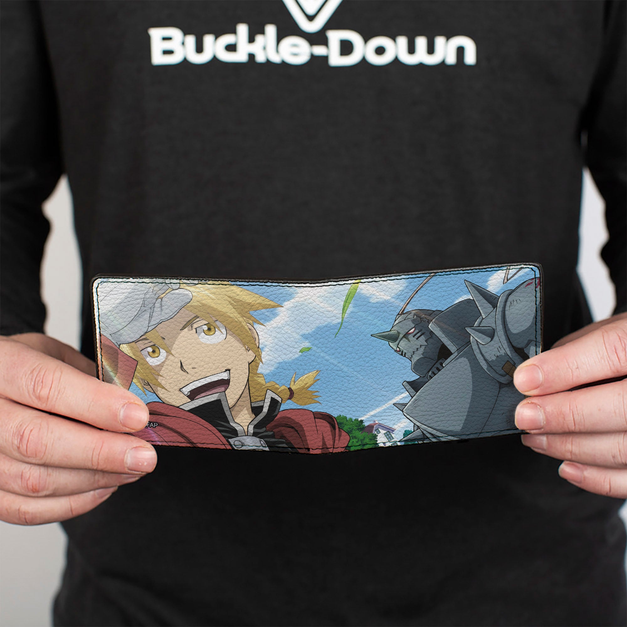 Bi-Fold Wallet - Fullmetal Alchemist Brotherhood Elric Brothers Blue Sky Pose Bi-Fold Wallets Fullmetal Alchemist