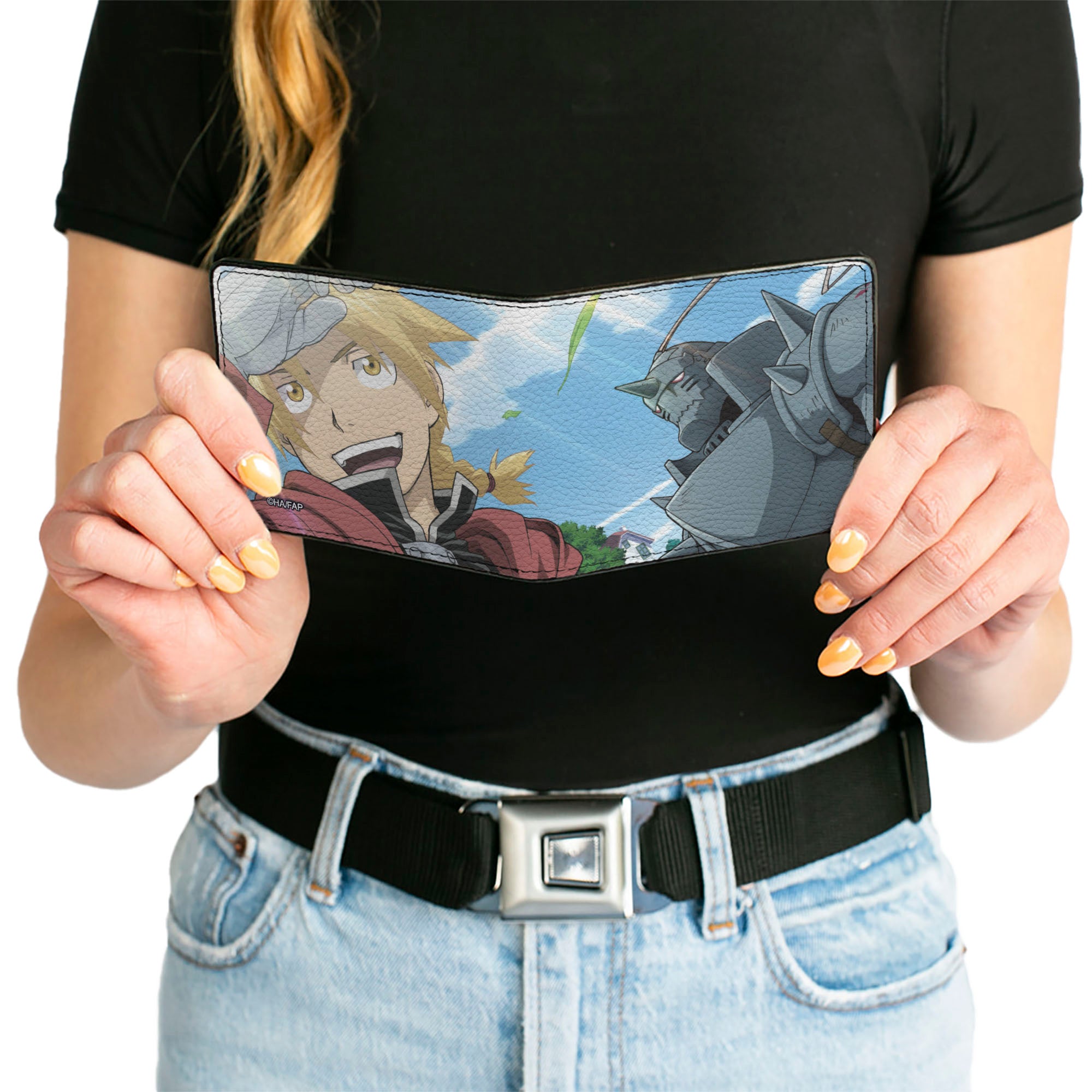 Bi-Fold Wallet - Fullmetal Alchemist Brotherhood Elric Brothers Blue Sky Pose Bi-Fold Wallets Fullmetal Alchemist
