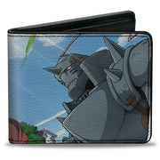 Bi-Fold Wallet - Fullmetal Alchemist Brotherhood Elric Brothers Blue Sky Pose Bi-Fold Wallets Fullmetal Alchemist