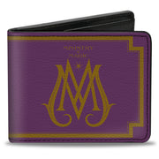 Bi-Fold Wallet - Fantastic Beasts The Crimes of Grindelwald MINISTRY OF MAGIC Icon Purple Gold Bi-Fold Wallets Fantastic Beasts and Where to Find Them