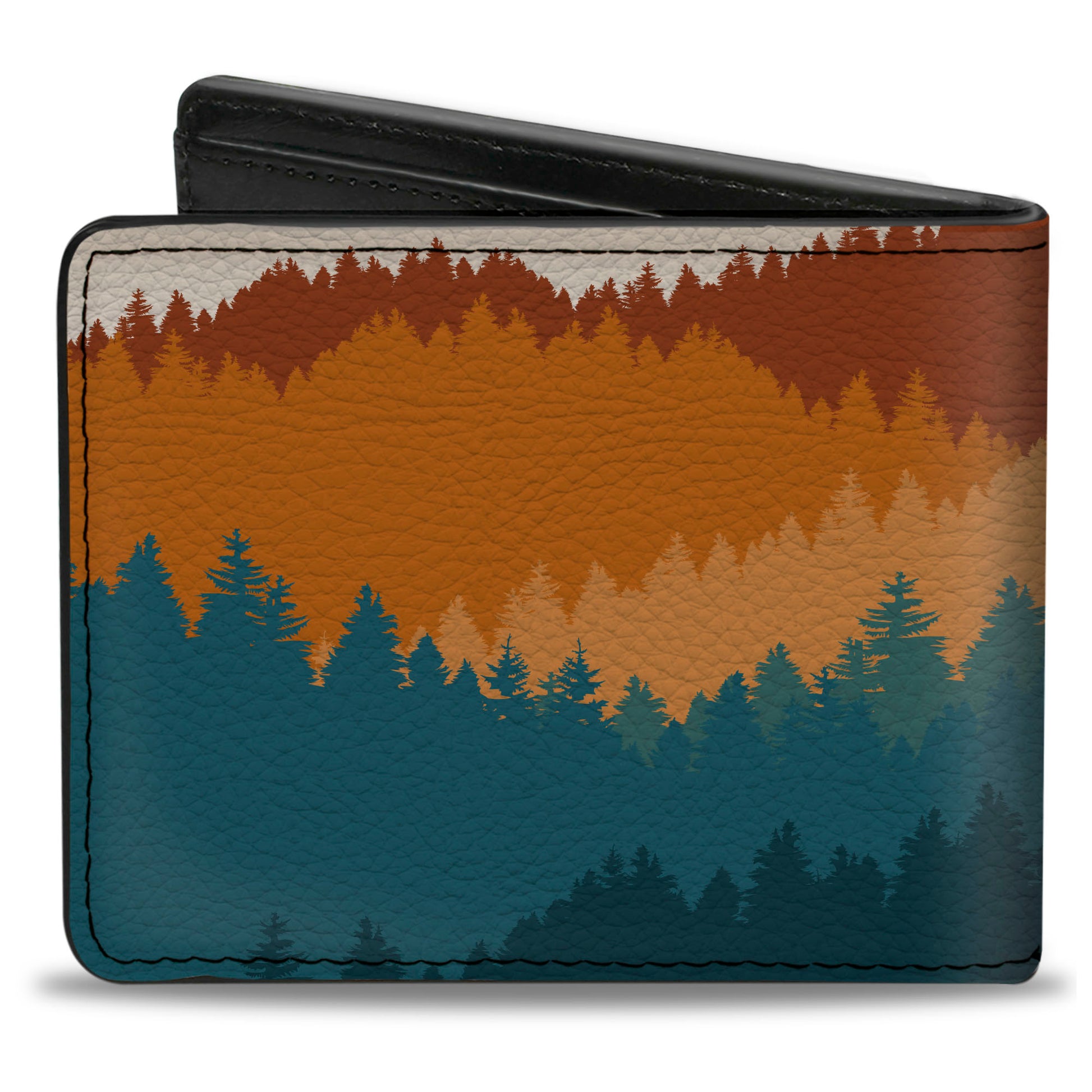 Bi-Fold Wallet - Ford BRONCO Script Wilderness Orange/Blues Bi-Fold Wallets Ford