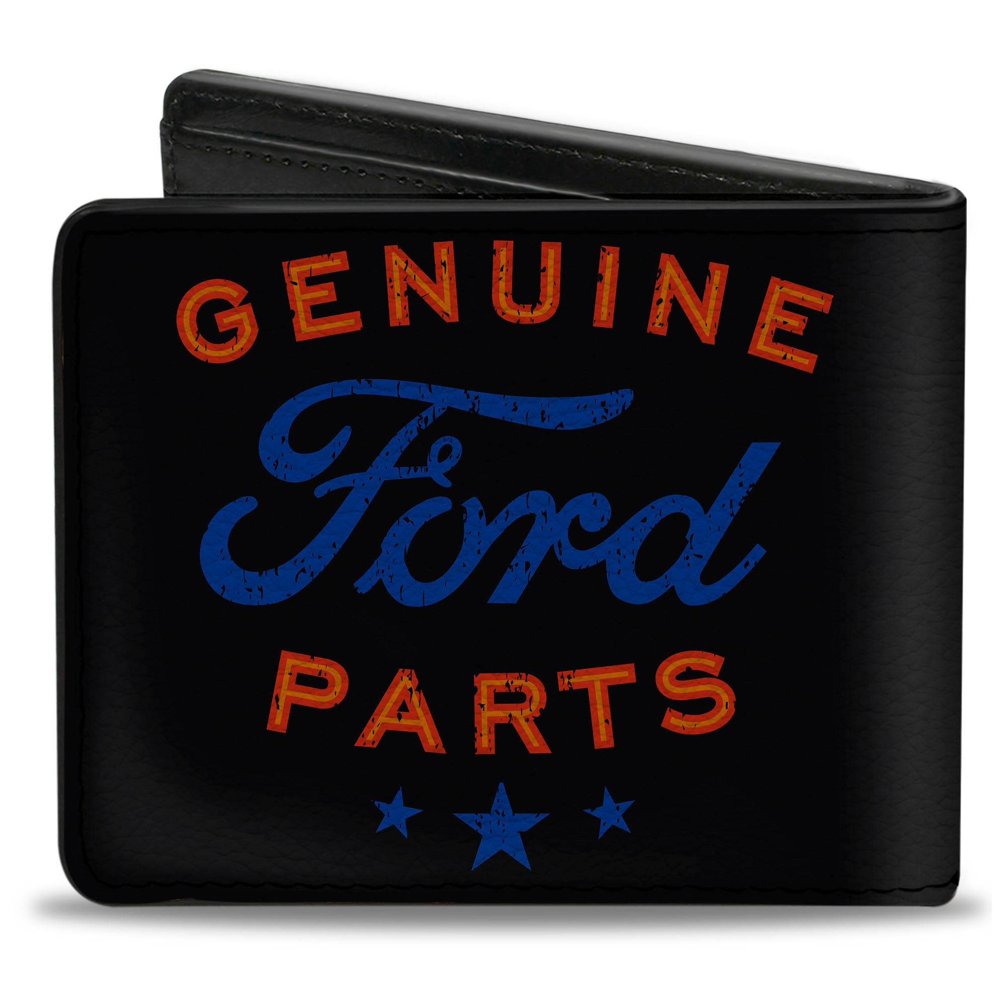 Bi-Fold Wallet - GENUINE FORD PARTS Star Logo Black Red Blue Bi-Fold Wallets Ford