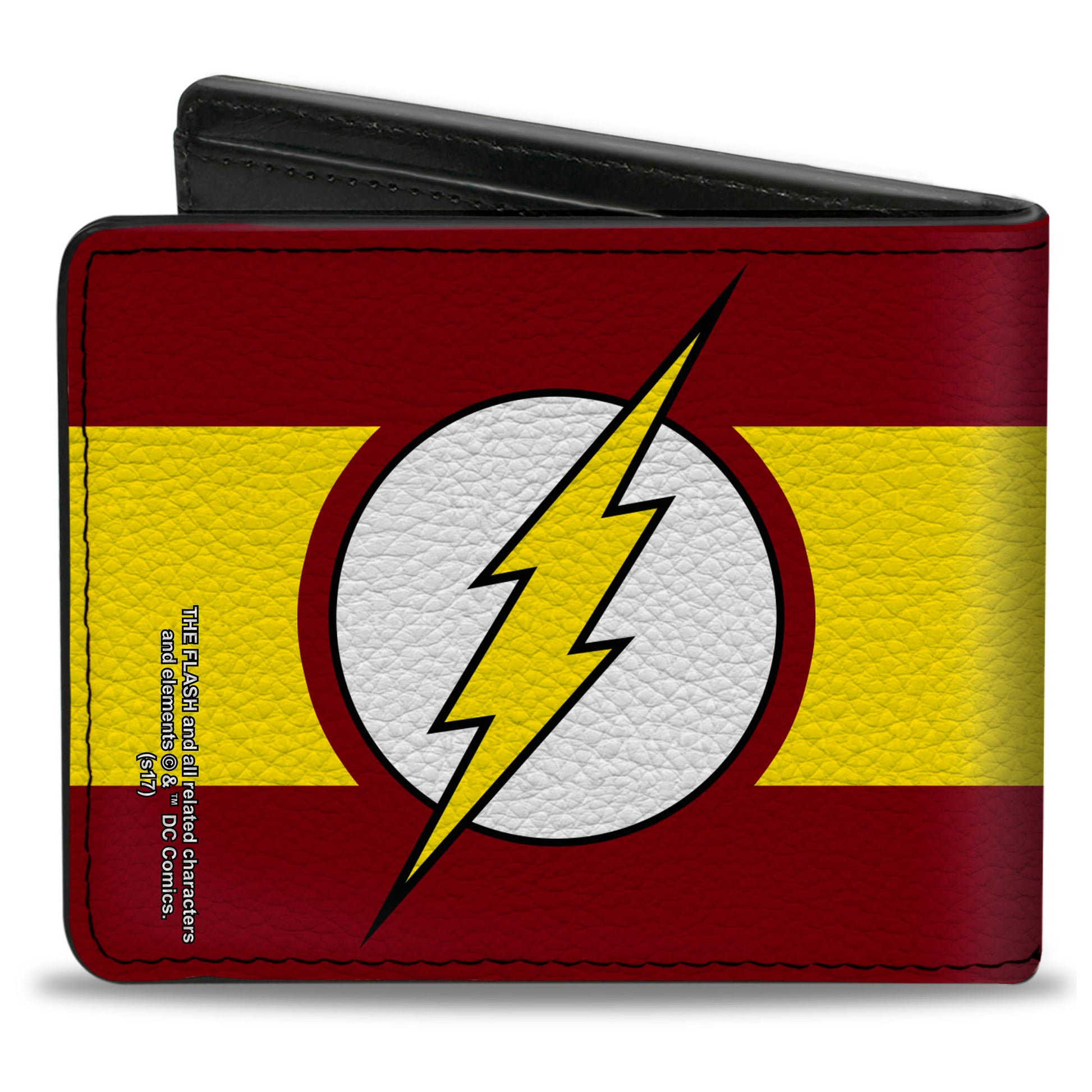Bi-Fold Wallet - Flash Logo Stripe Red White Yellow Bi-Fold Wallets DC Comics
