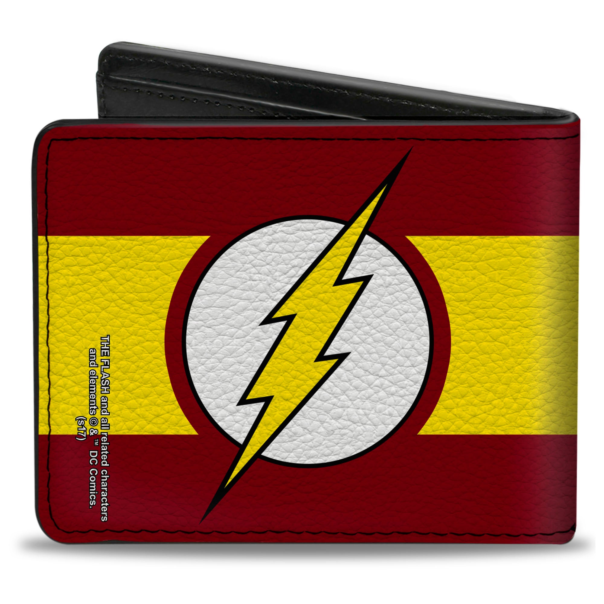 Bi-Fold Wallet - Flash Logo Stripe Red White Yellow Bi-Fold Wallets DC Comics