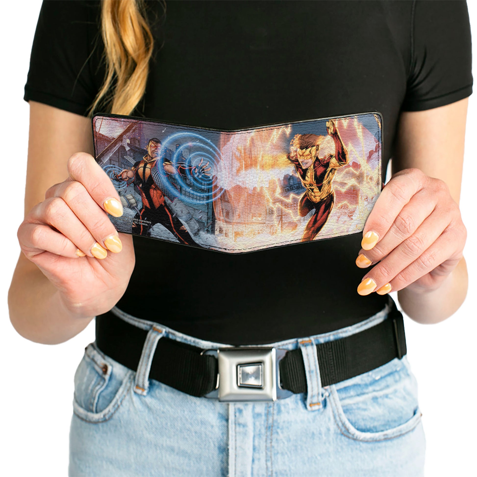 Bi-Fold Wallet - New 52 Vibe Issue #3 Vibe and Kid Flash Cover Pose Bi-Fold Wallets DC Comics