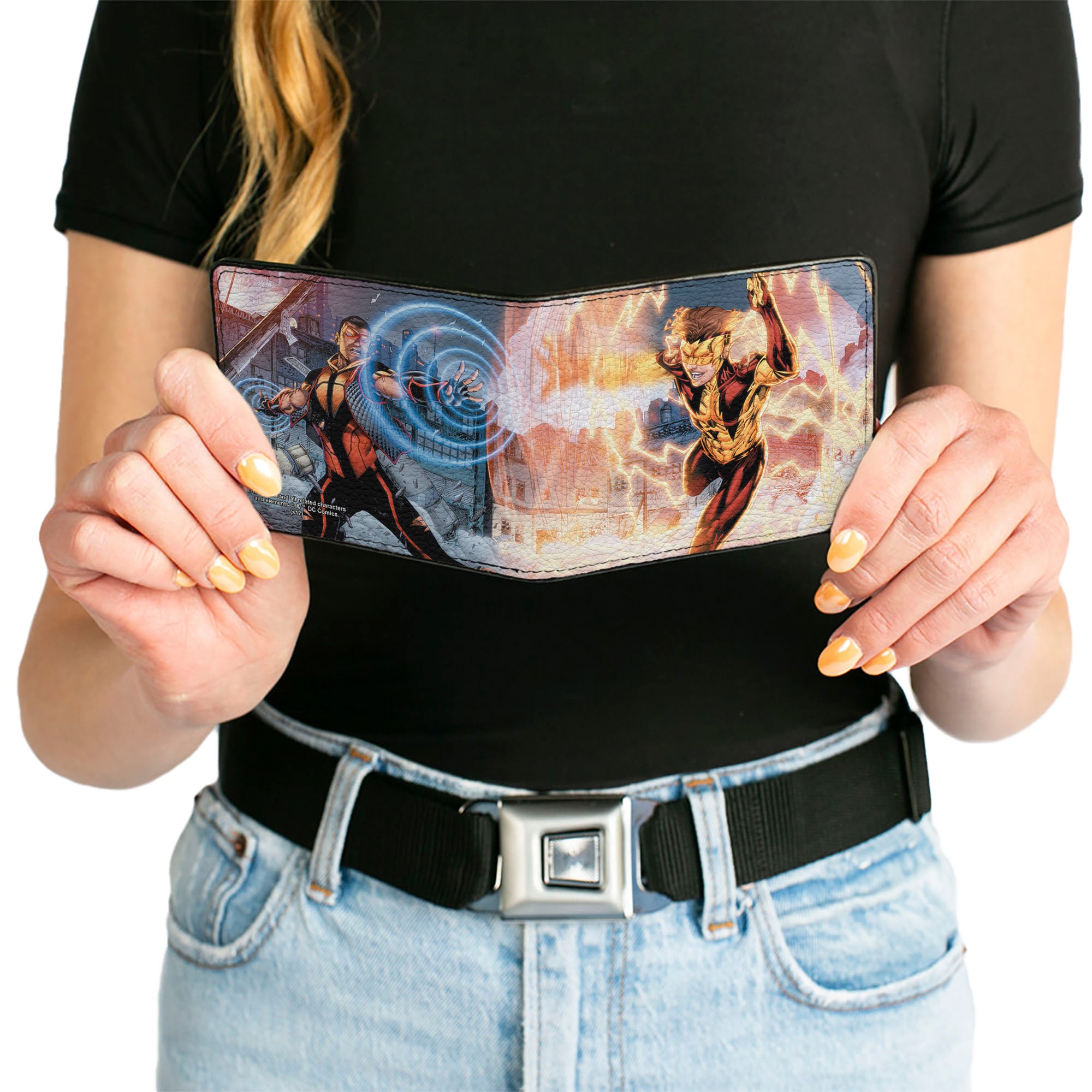 Bi-Fold Wallet - New 52 Vibe Issue #3 Vibe and Kid Flash Cover Pose Bi-Fold Wallets DC Comics