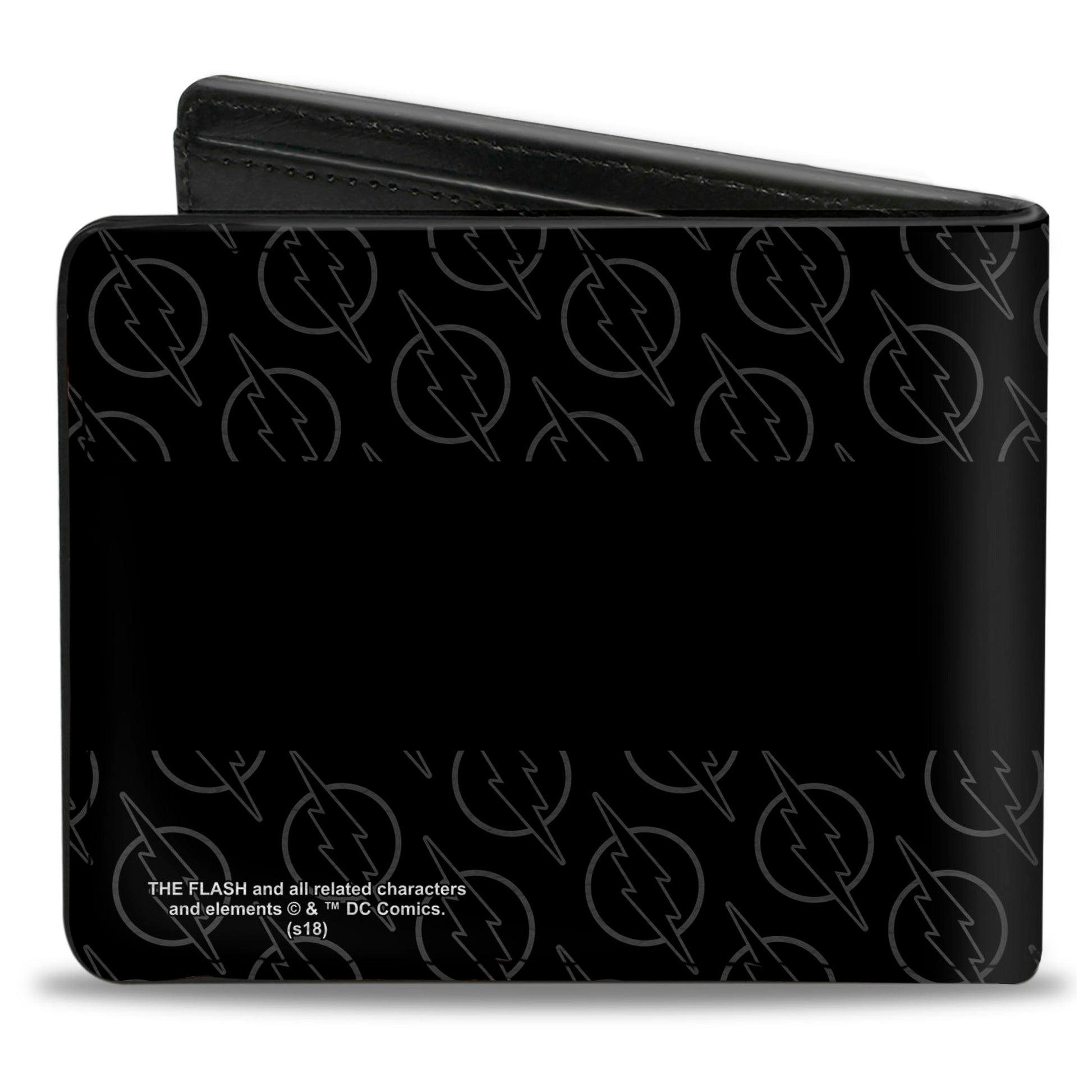 Bi-Fold Wallet - Reverse Flash Logo Stripe Logo Monogram Black Grays Bi-Fold Wallets DC Comics