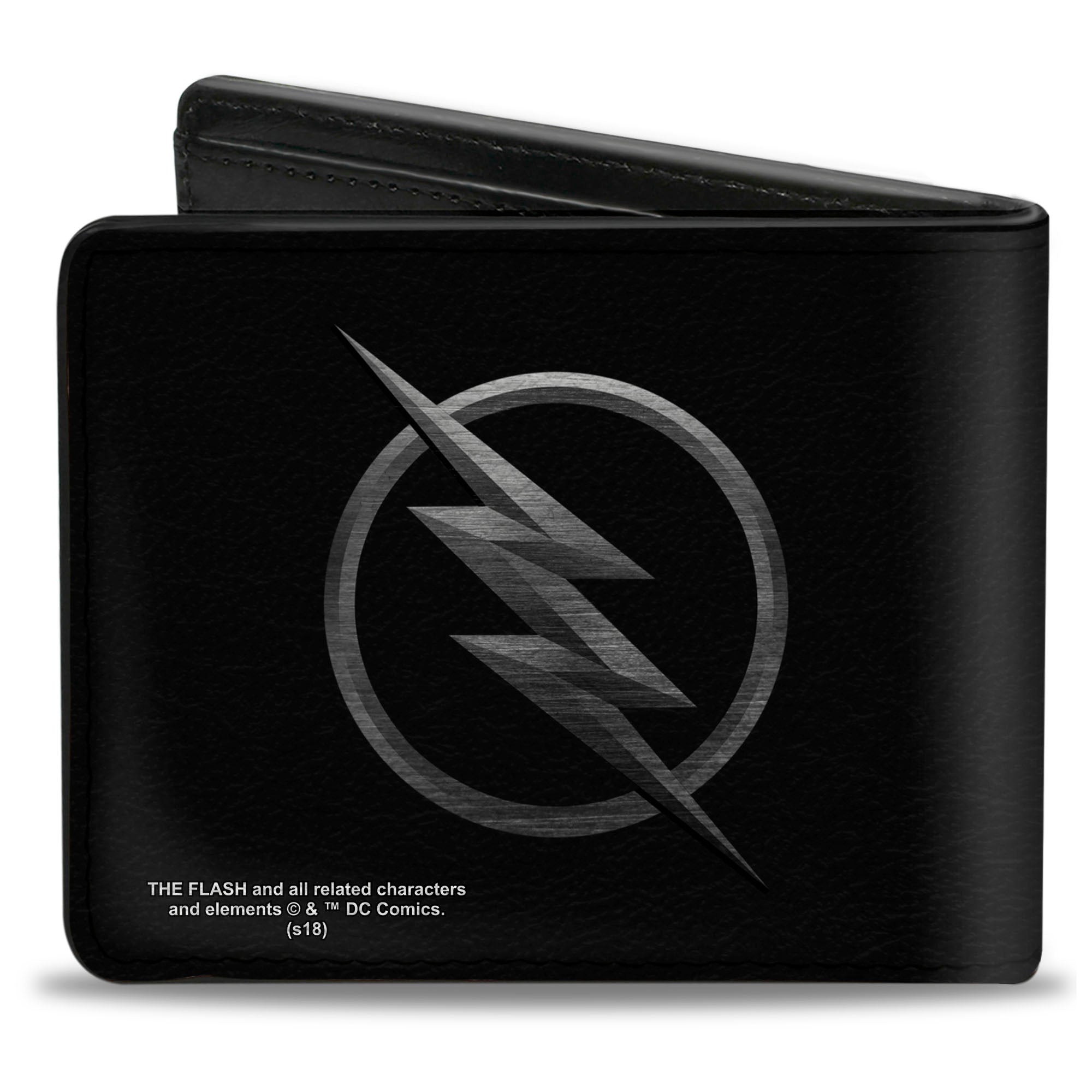 Bi-Fold Wallet - Reverse Flash Logo Black Silver Etching Bi-Fold Wallets DC Comics
