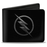 Bi-Fold Wallet - Reverse Flash Logo Black Silver Etching Bi-Fold Wallets DC Comics