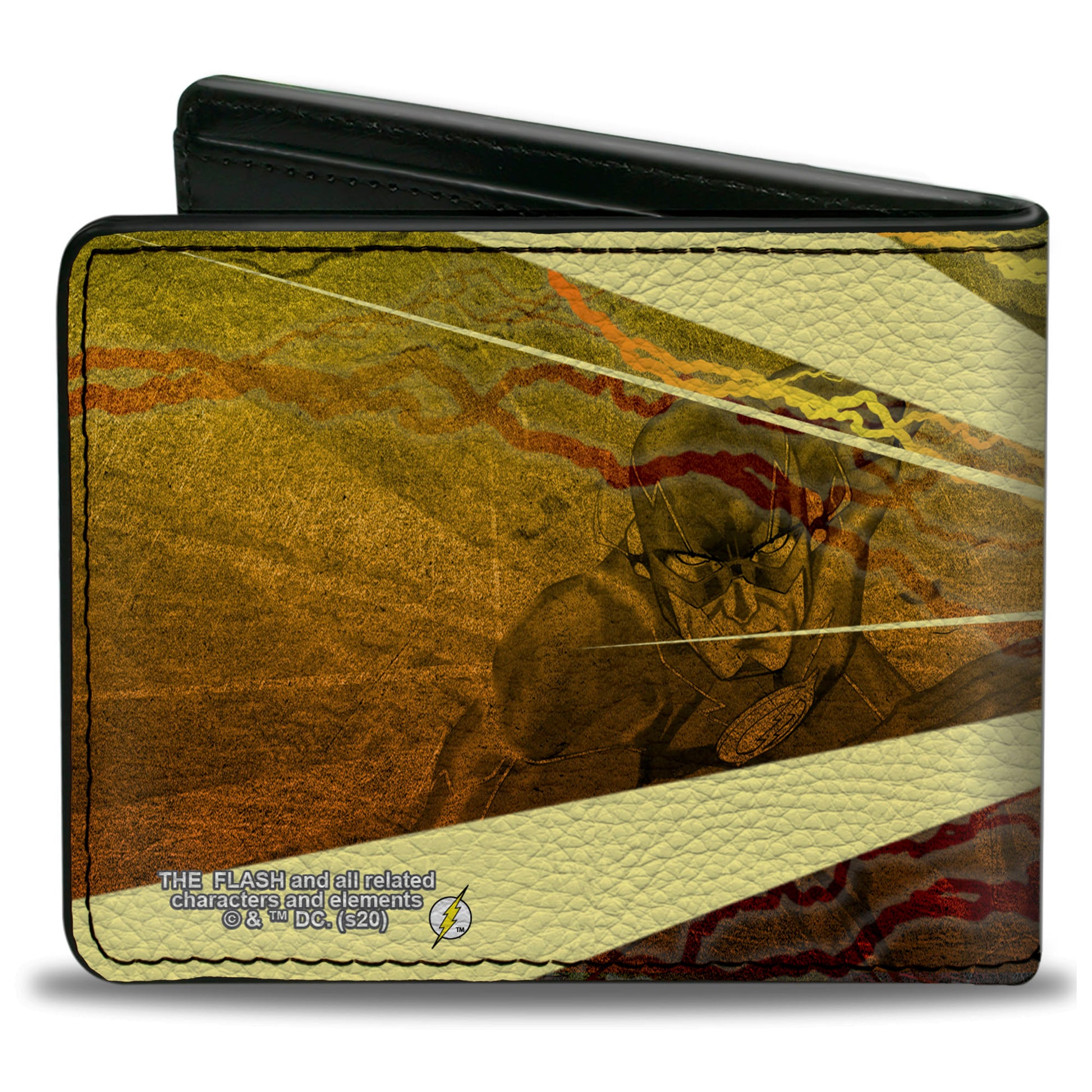 Bi-Fold Wallet - The Flash Rebirth Running Action Pose Rays Yellows Reds Bi-Fold Wallets DC Comics