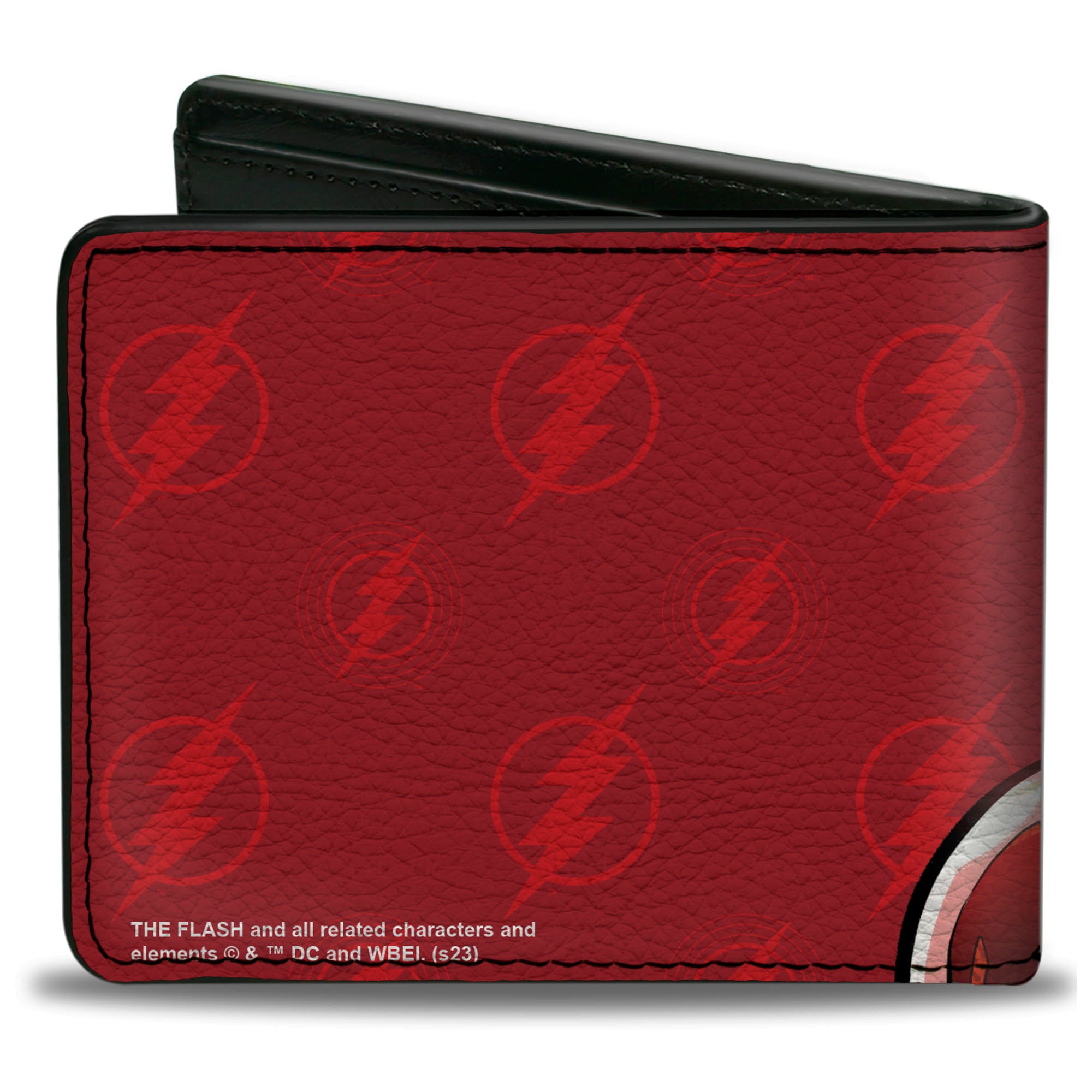 Bi-Fold Wallet - The Flash Running Pose with Lightning Icon Reds Bi-Fold Wallets DC Comics