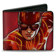 Bi-Fold Wallet - The Flash Running Pose with Lightning Icon Reds Bi-Fold Wallets DC Comics